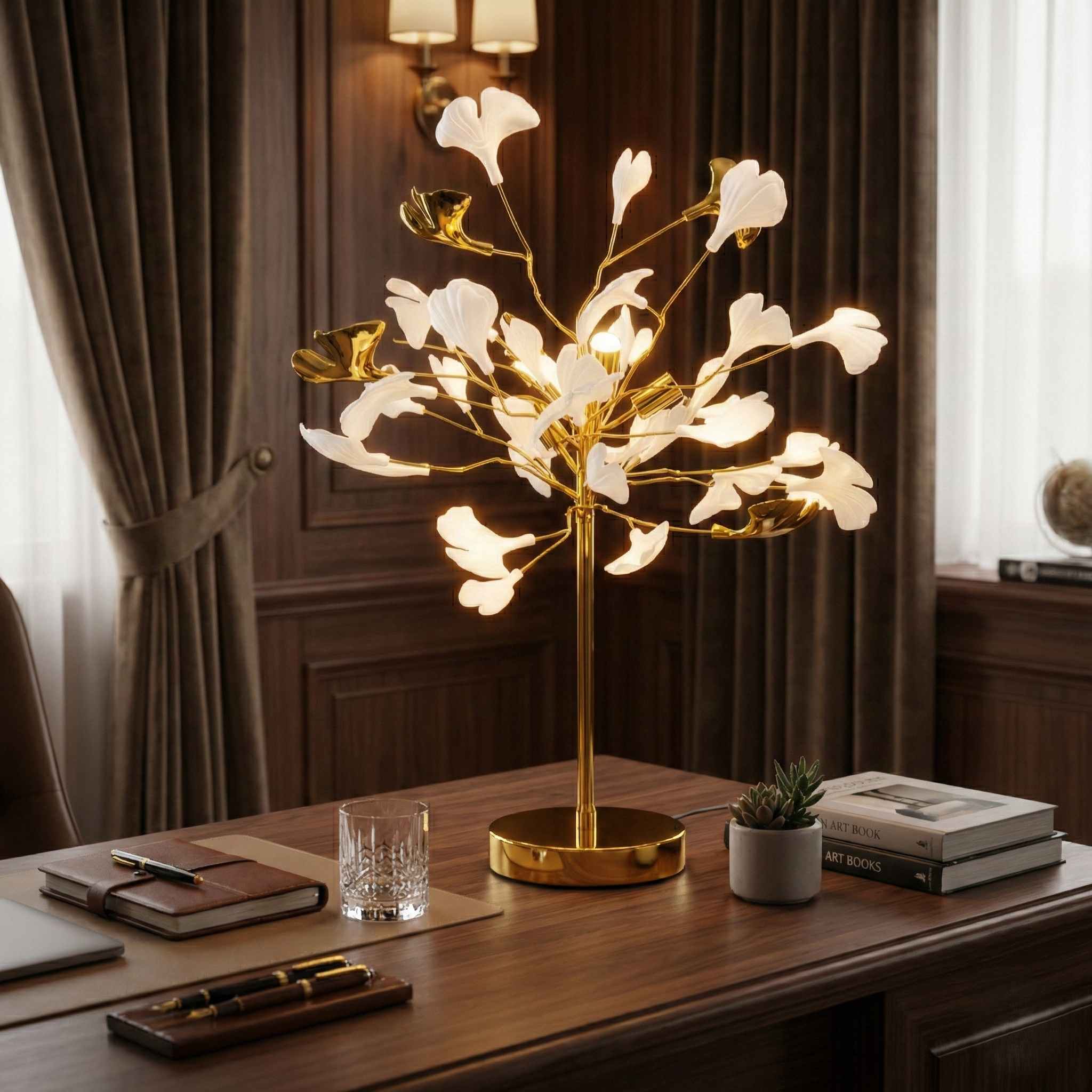 Veioza LUXURY Golden VALERY 80CM