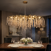 Candelabru Cristal LUXURY Golden Grapes 120x60CM