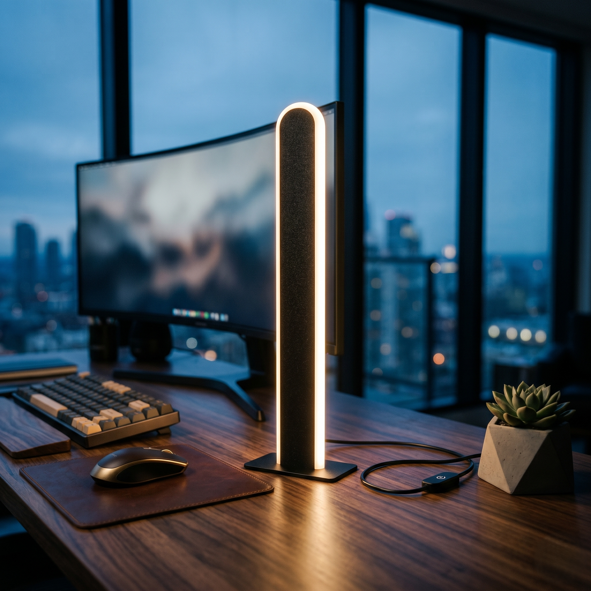 Veioza LED Decorativa Premium Black OMIRA
