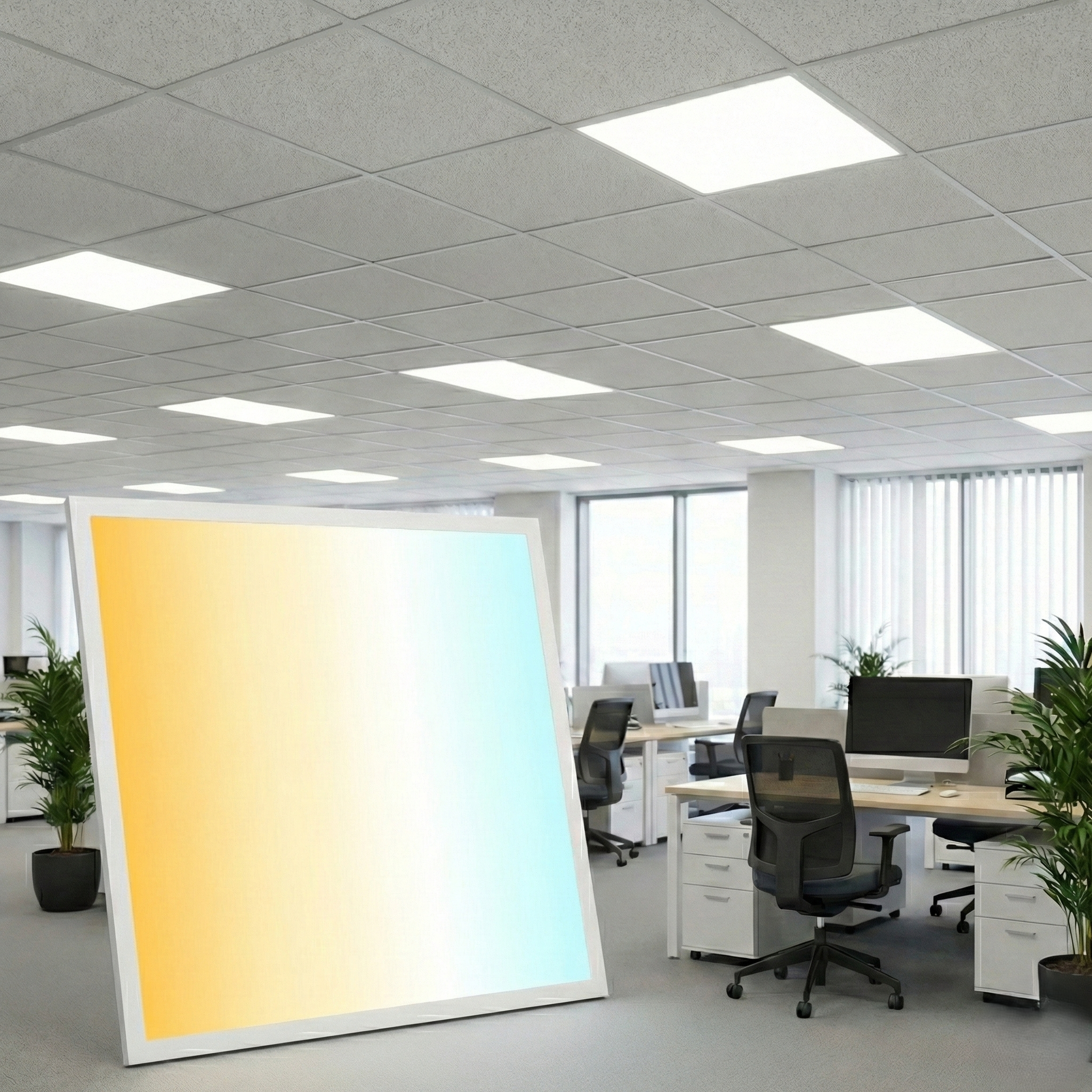 Panou LED 40W IP40 60x60cm Dimabil, 5200lm, CCT Slim Backlight