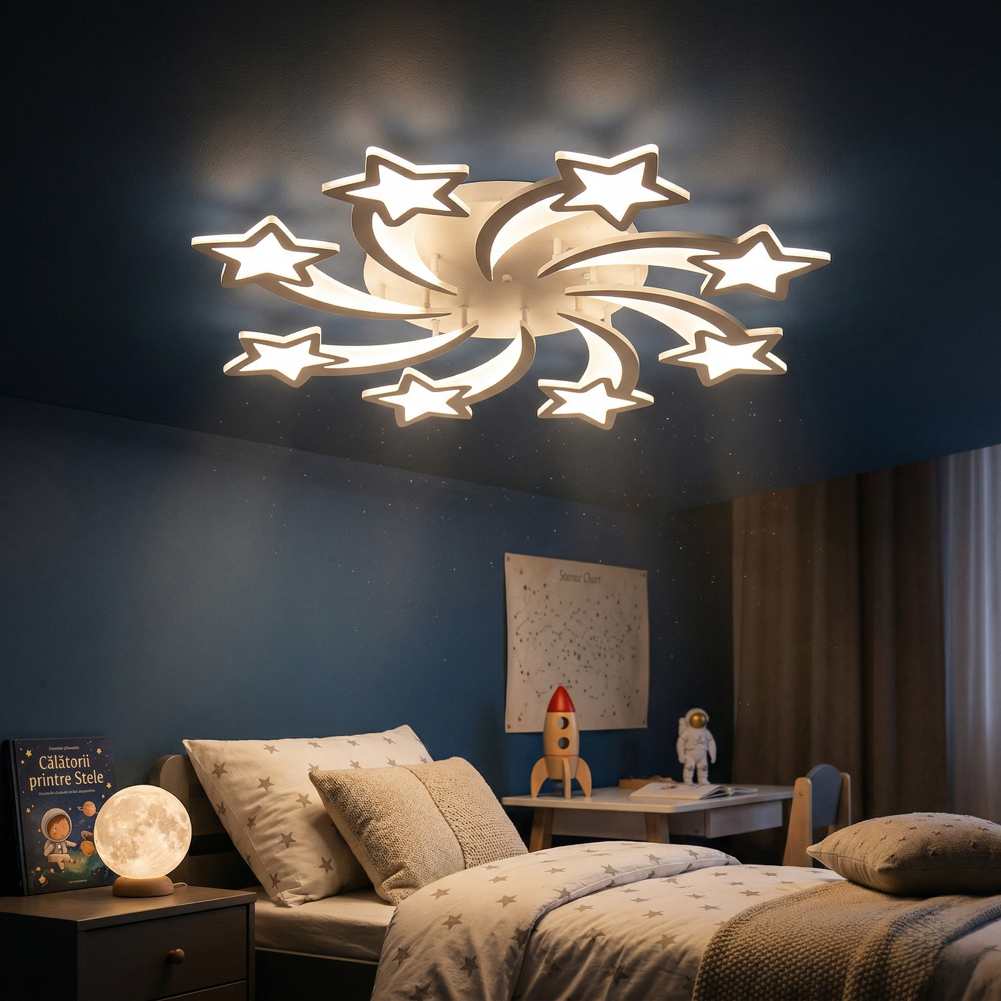 Lustra LED STAR MAXI Echivalent 600W Telecomanda