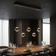 Lustra LED PREMIUM Suspendata Liniara SILVER ORBIT Echivalent 500W