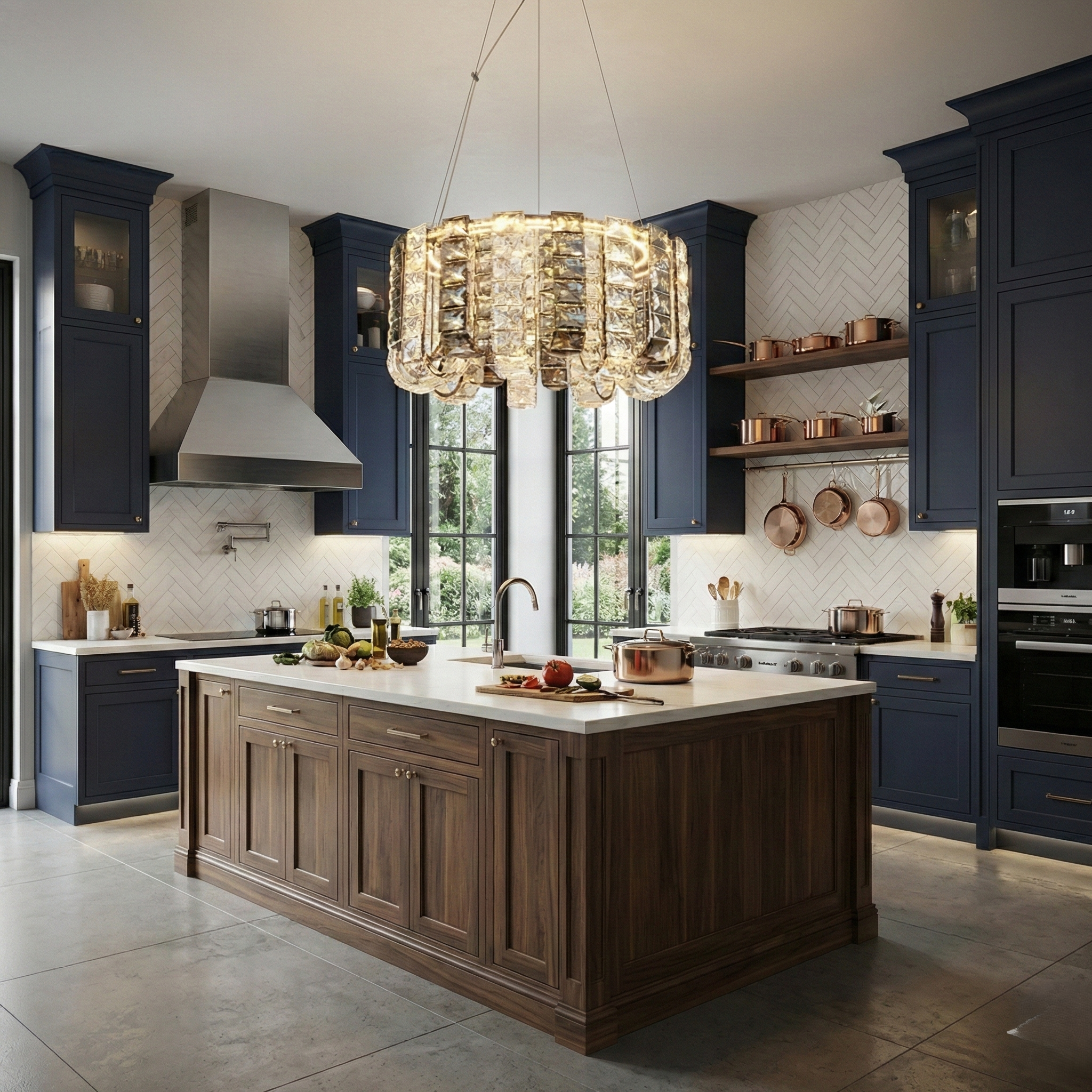 Lustra LED Cristal DAKAR Echivalent 400W Telecomanda