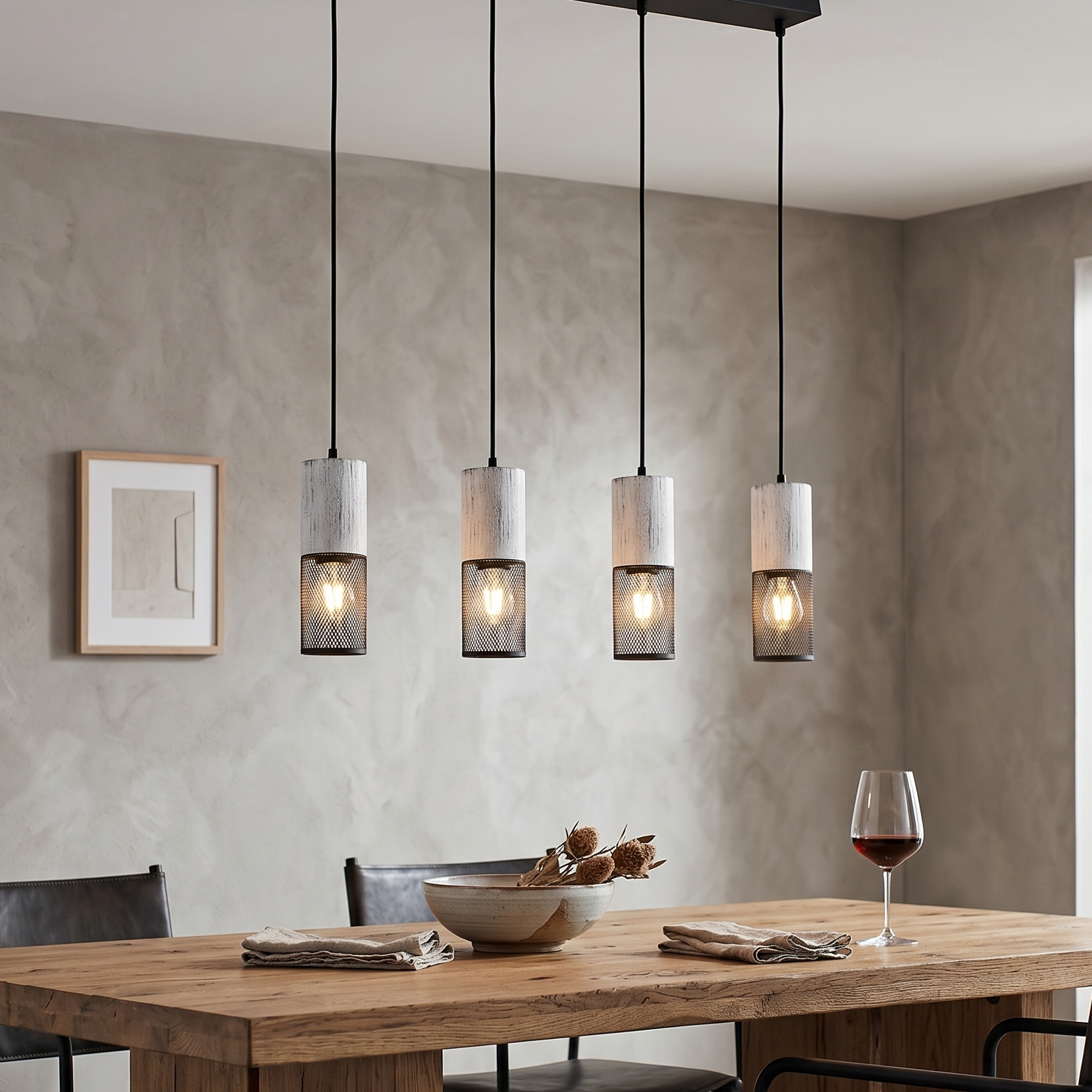 Lustra Suspendata Liniara Vintage TOSH Alba 4xE27 Premium