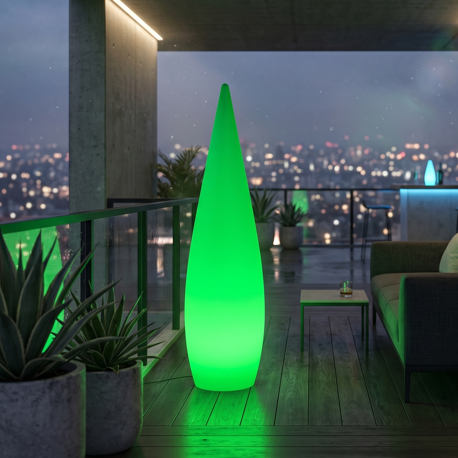 Lampadar LED RGB Premium NOXEN IP44 cu Telecomanda