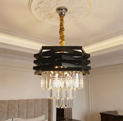 Candelabru Cristal Black MALVINA ⌀40CM
