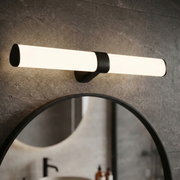 Aplica LED Baie 16W ORVIA Neagra 60cm 3 Lumini din Buton