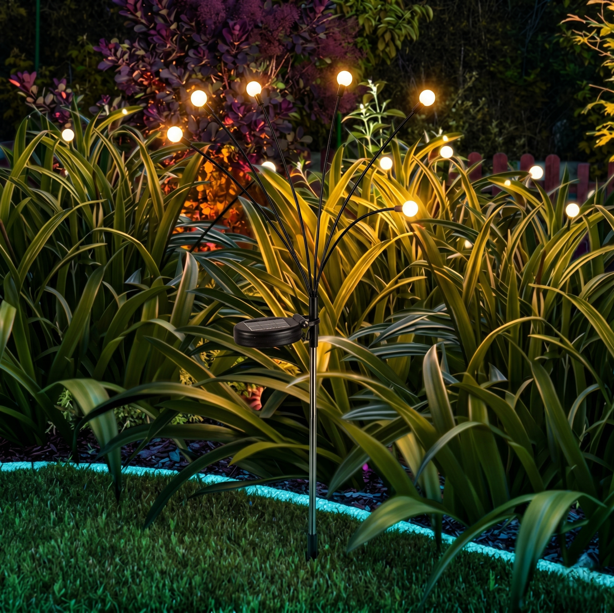Stalp de Gradina FIRELI cu Incarcare Solara 70CM Premium