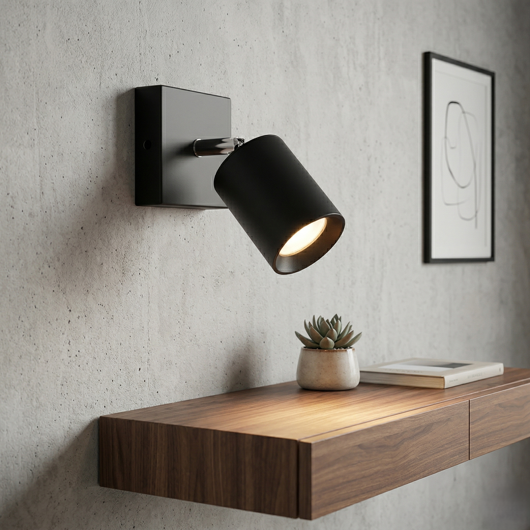 Spot Reglabil Negru 1xGU10