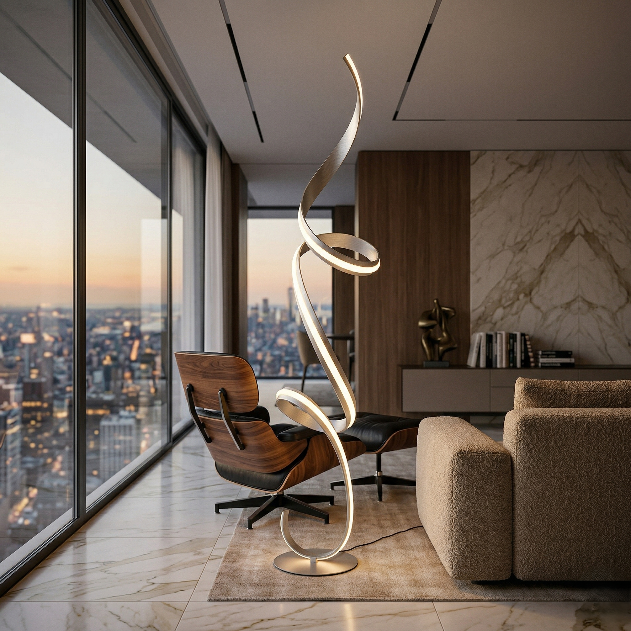 Lampadar Cisenna Silver 180CM CINQUE Premium