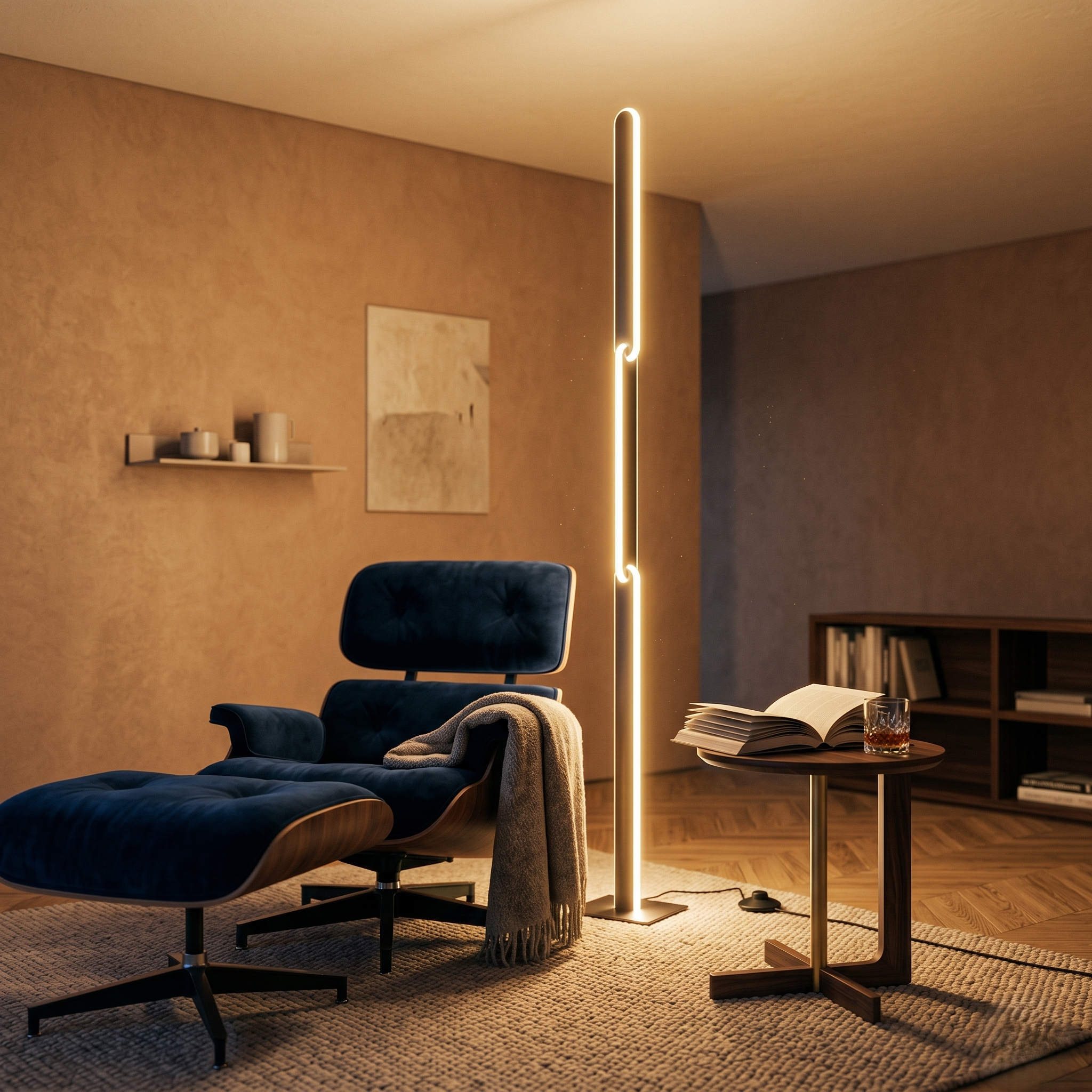 Lampadar Modern LED Premium Black OMIRA 130CM