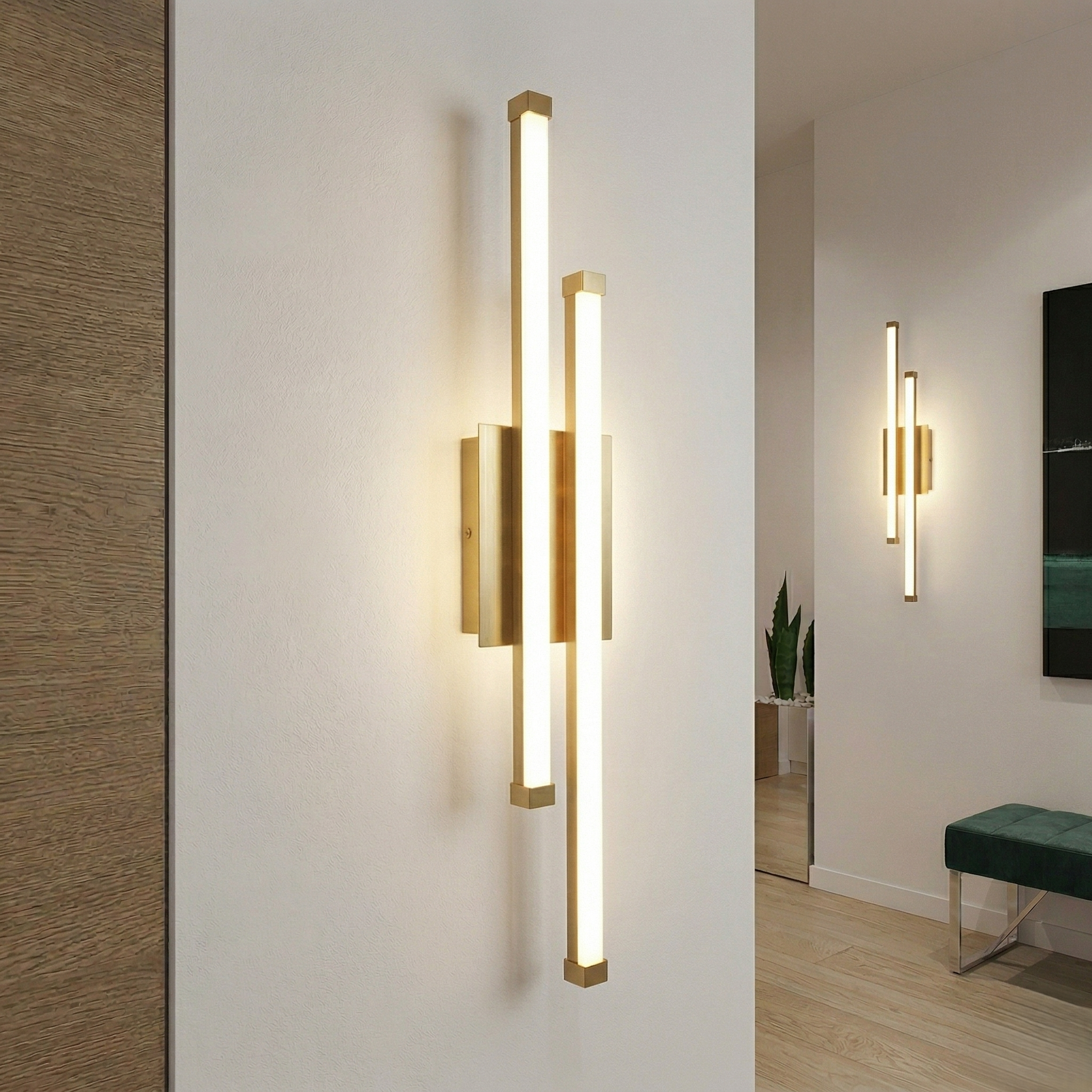 Aplica LED LINNES Beauty Gold 44W Echivalent 200W