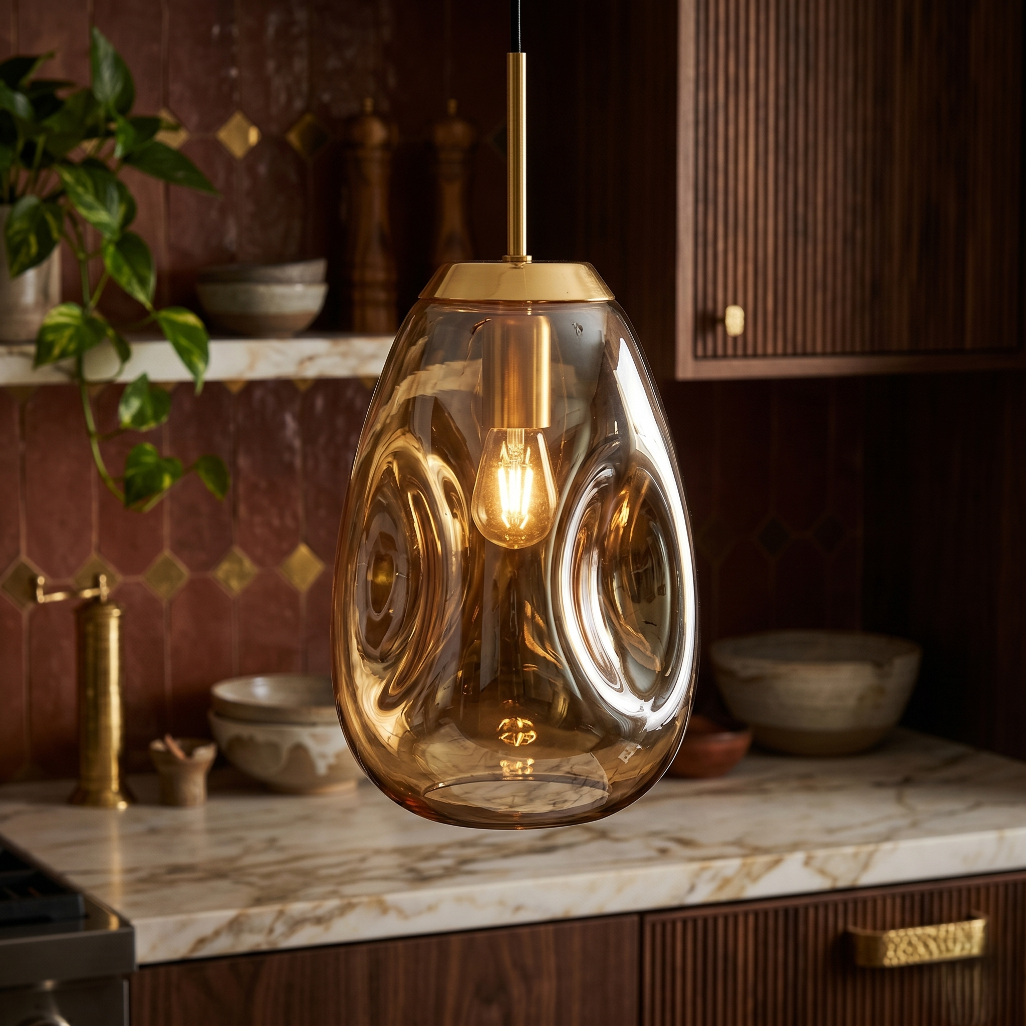 Pendul Luxury Golden CAVO 1xE27