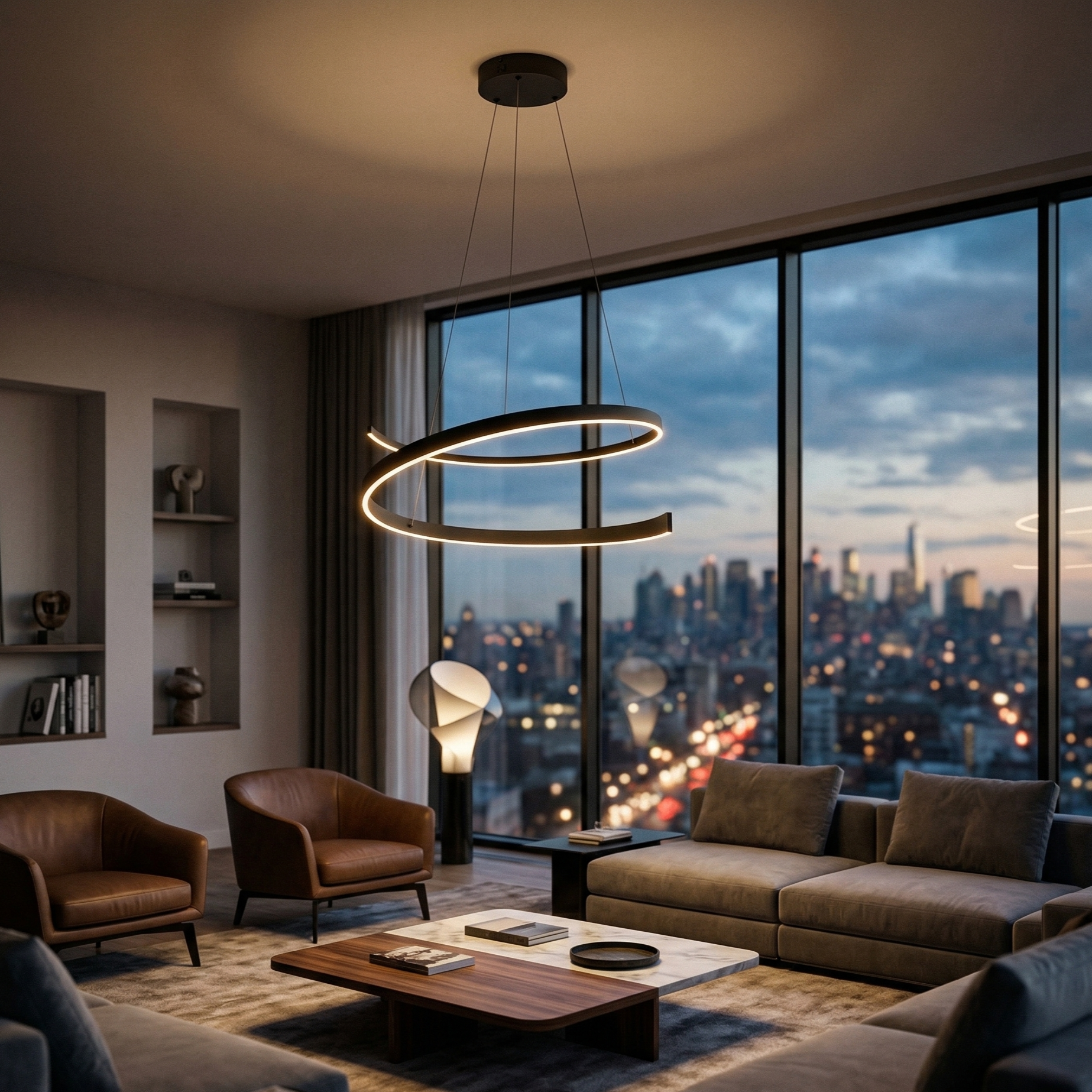 Lustra LED Suspendata PREMIUM CINQUE CINARDI Echivalent 600W