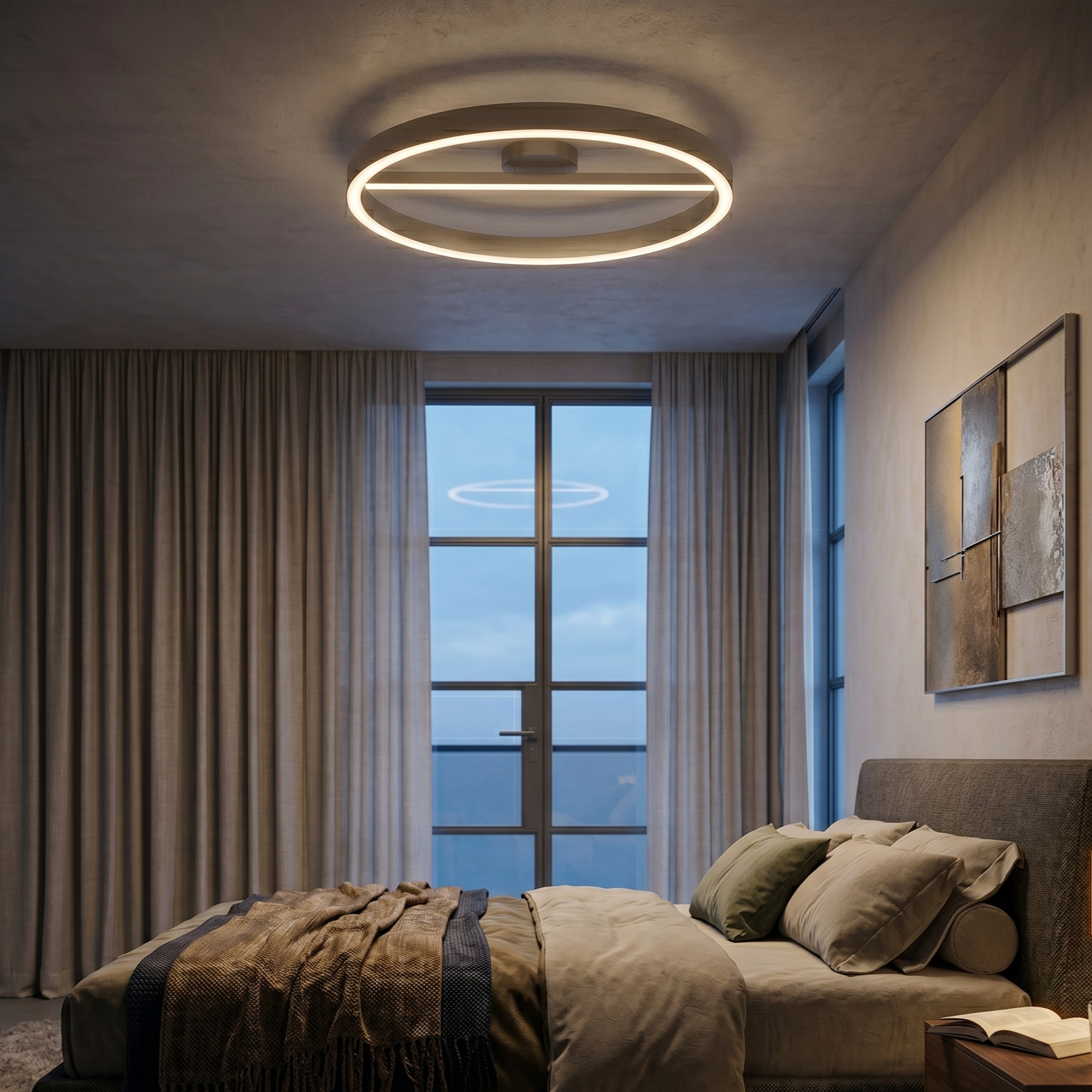 Lustra LED Silver NIMBO Echivalent 200W