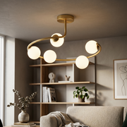 Lustra Abajur 5xE27 Gold Calista