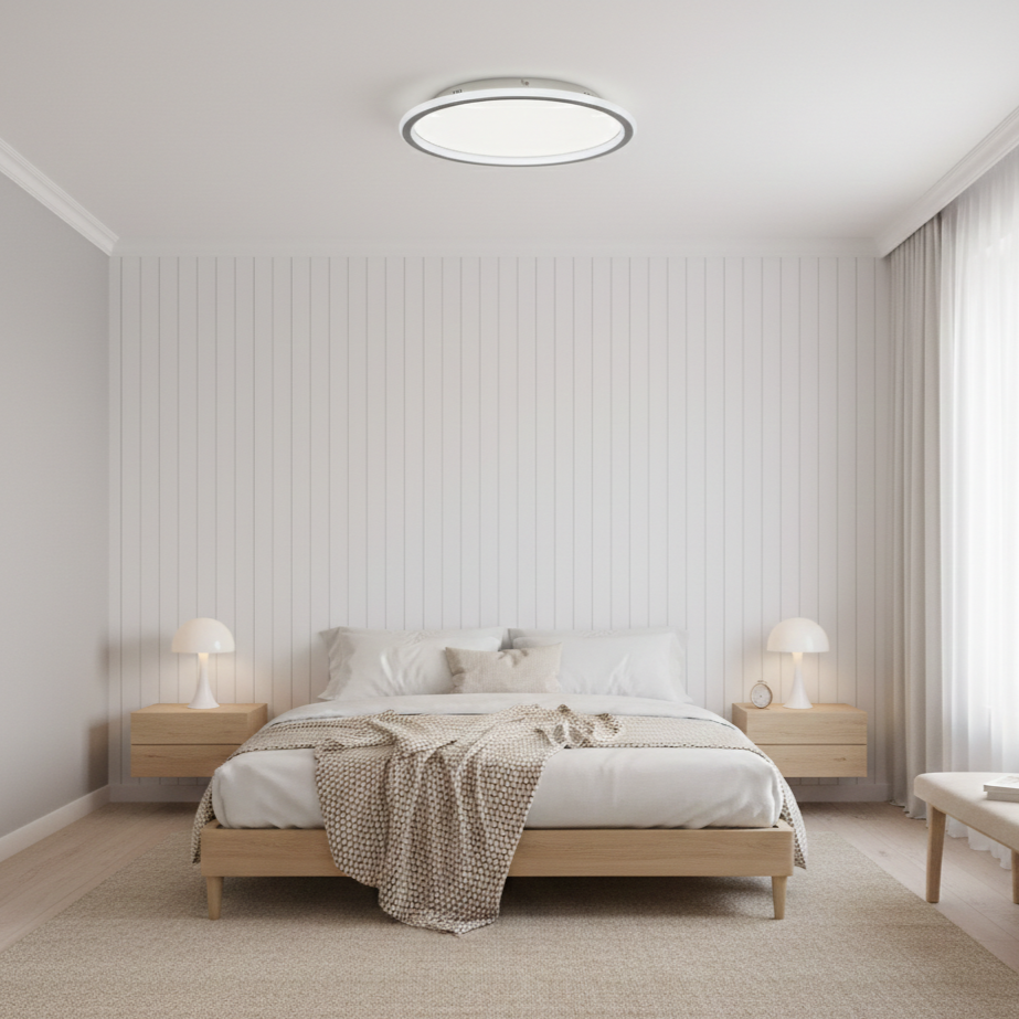 Plafoniera LED LUVIA 35W 40cm Dimabila Telecomanda Echivalent 200W