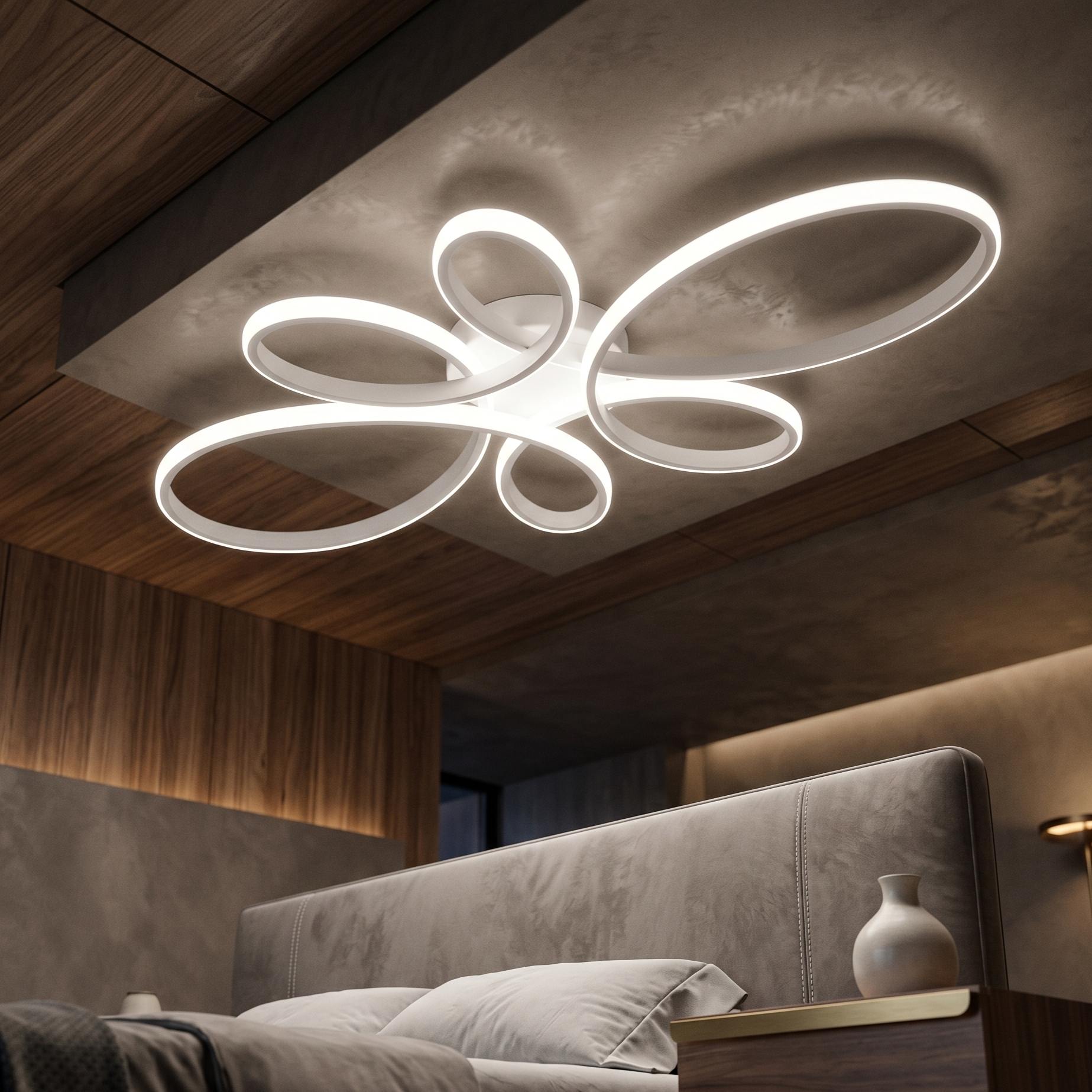 Lustra LED Aplicata Premium White FLY Echivalent 400W
