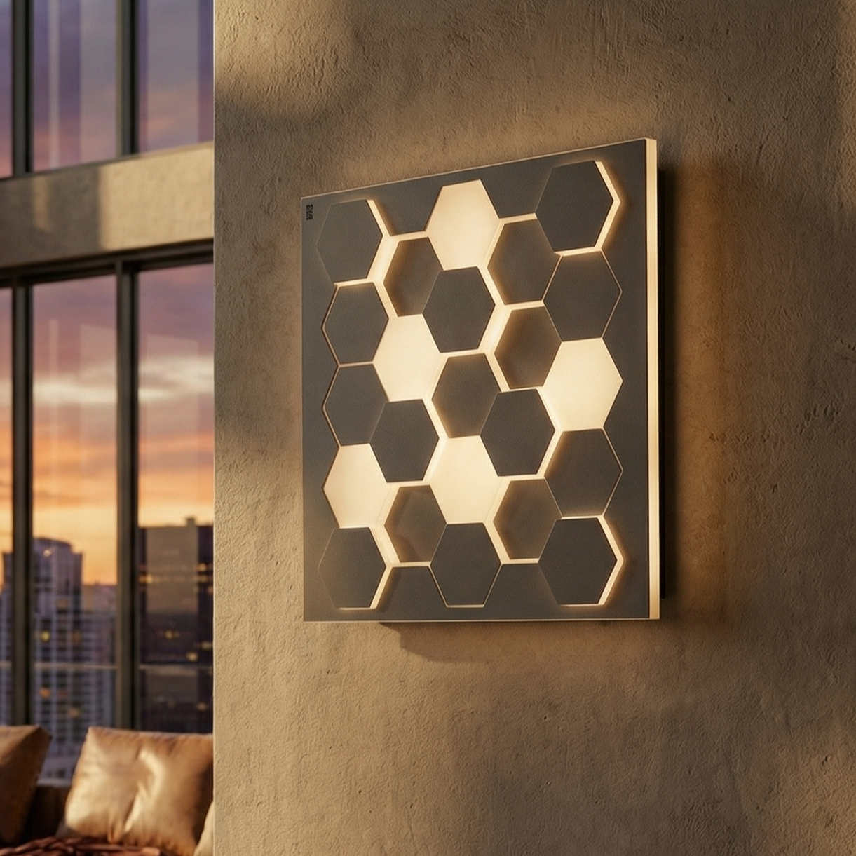 Aplica LED Cifavo Black 55CM CINQUE Premium
