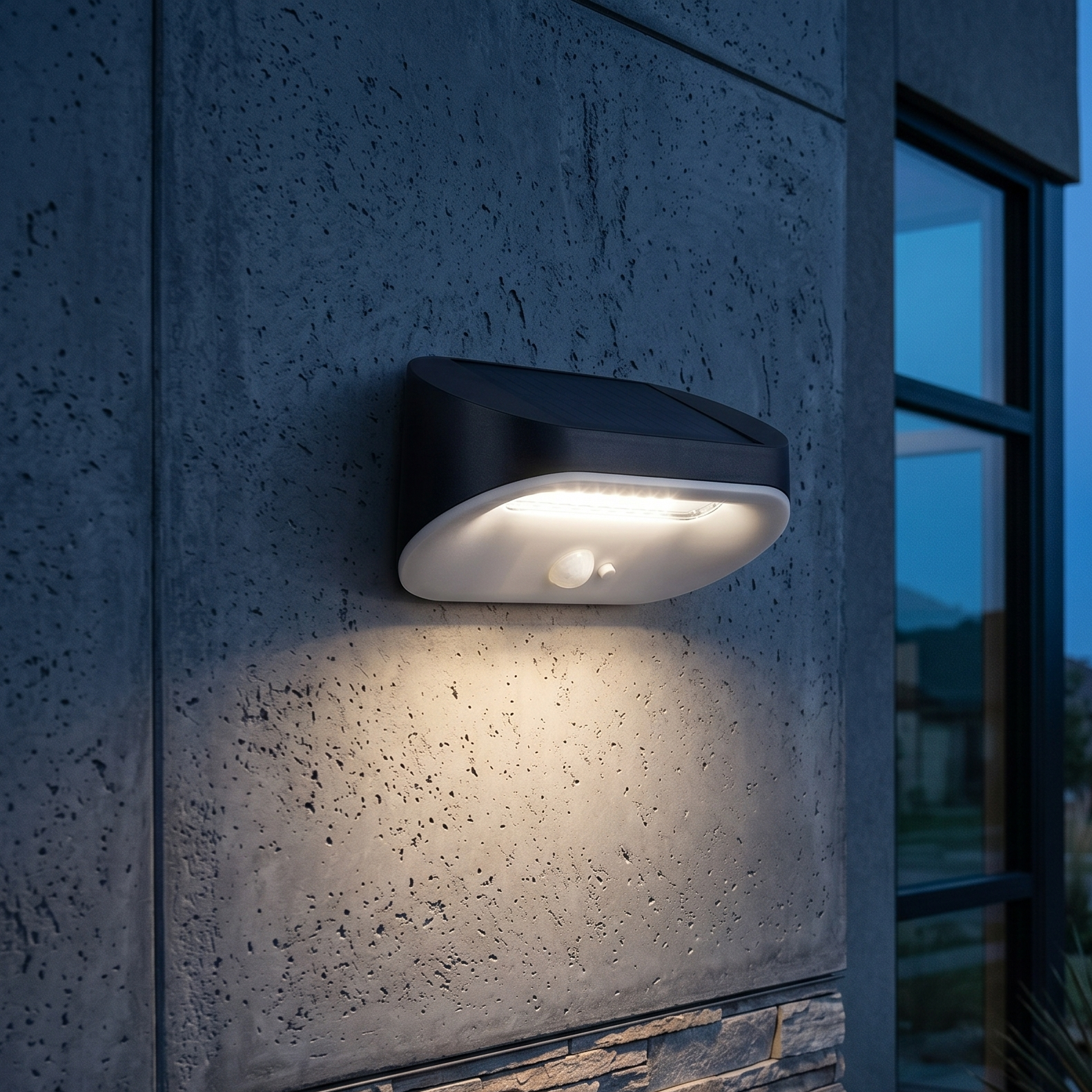 Aplica LED Solara 3W VEXA Exterior cu Senzor Neagra