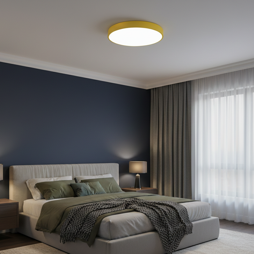 Plafoniera LED 50CM SOLIS GOLD CCT Dimabila Telecomanda Echivalent 300W