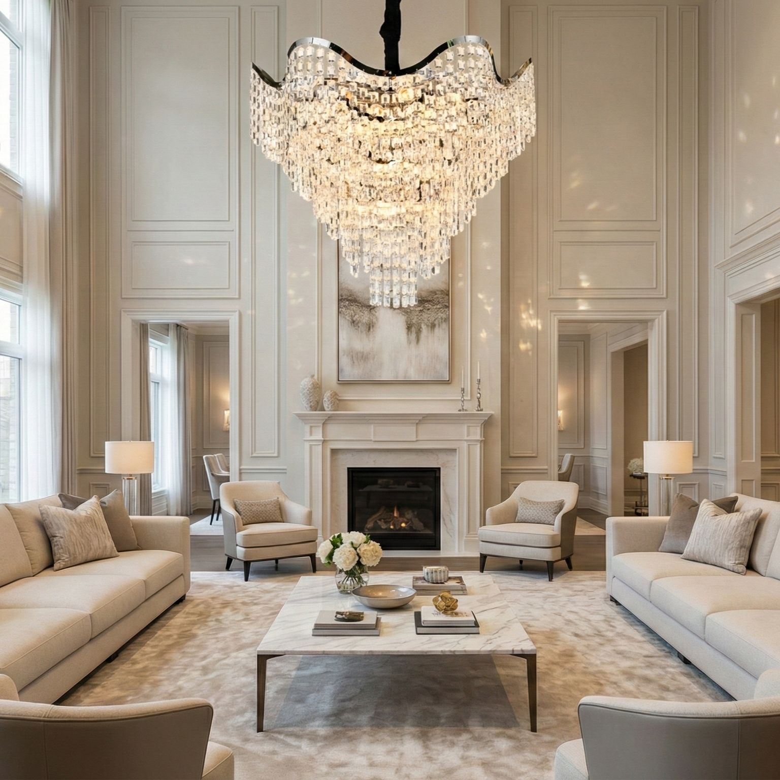 Candelabru Maxi VLORA Silver Ø78CM