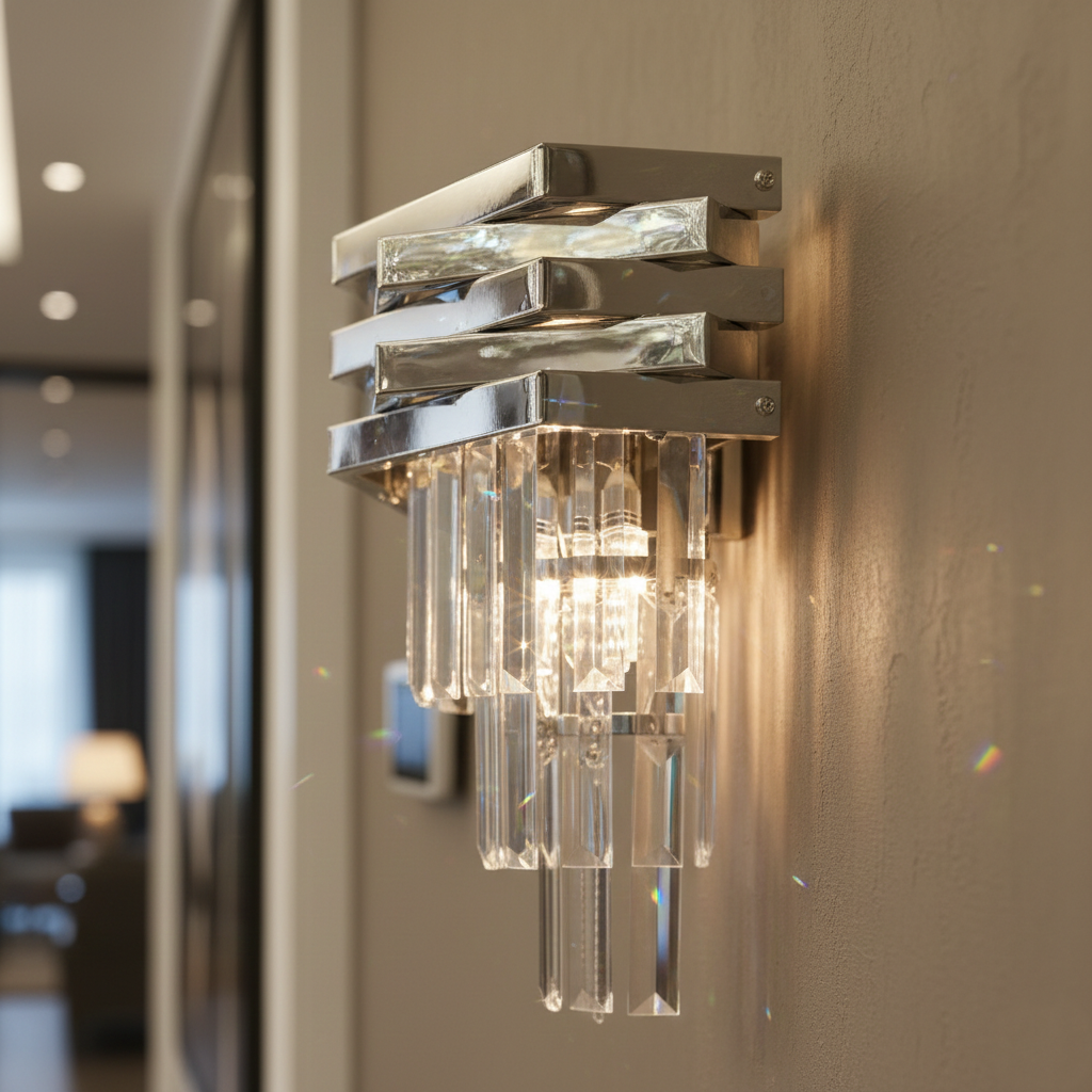 Aplica Perete Cristal Silver MALVINA