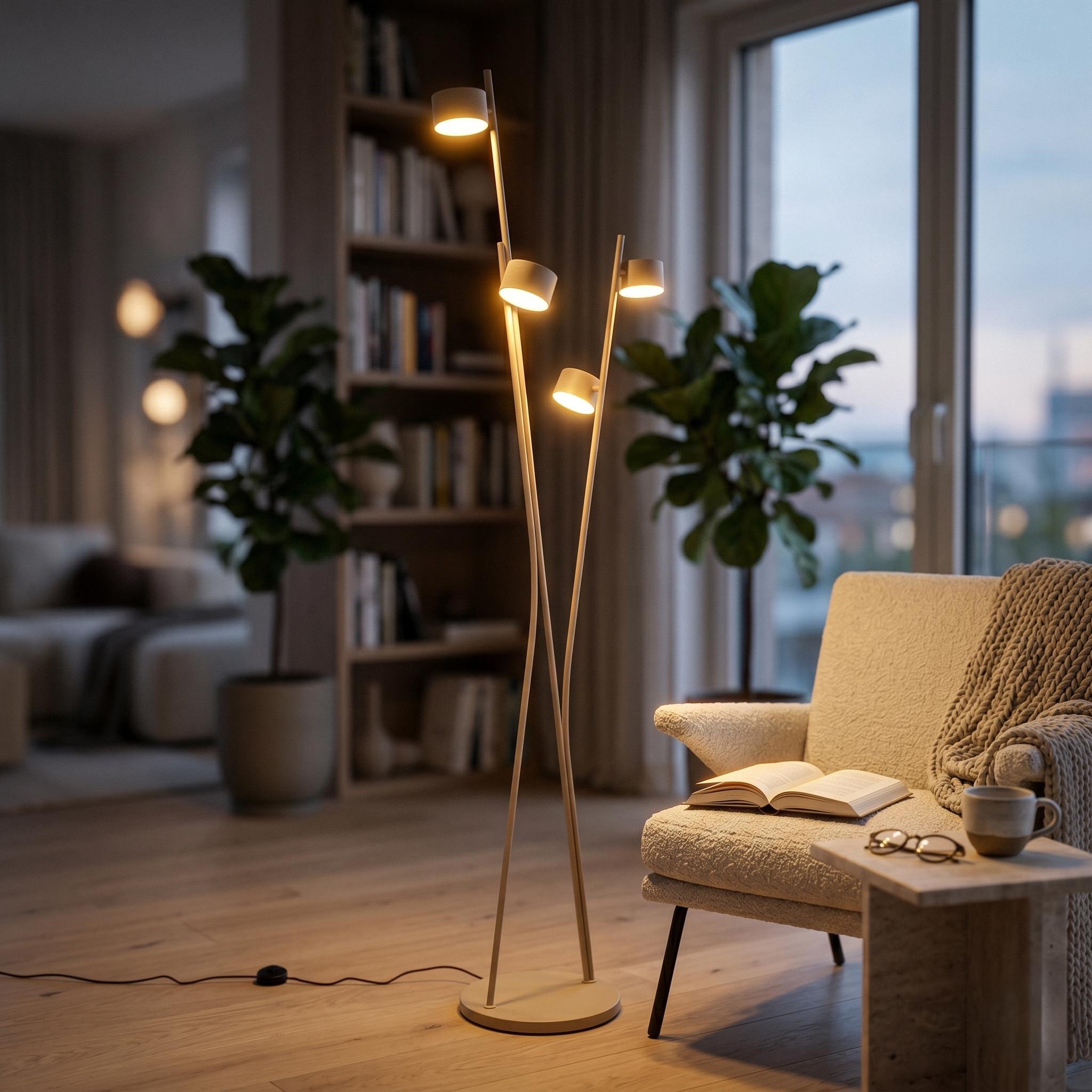 Lampadar Decorativ Premium CODA Bej 4xGX53