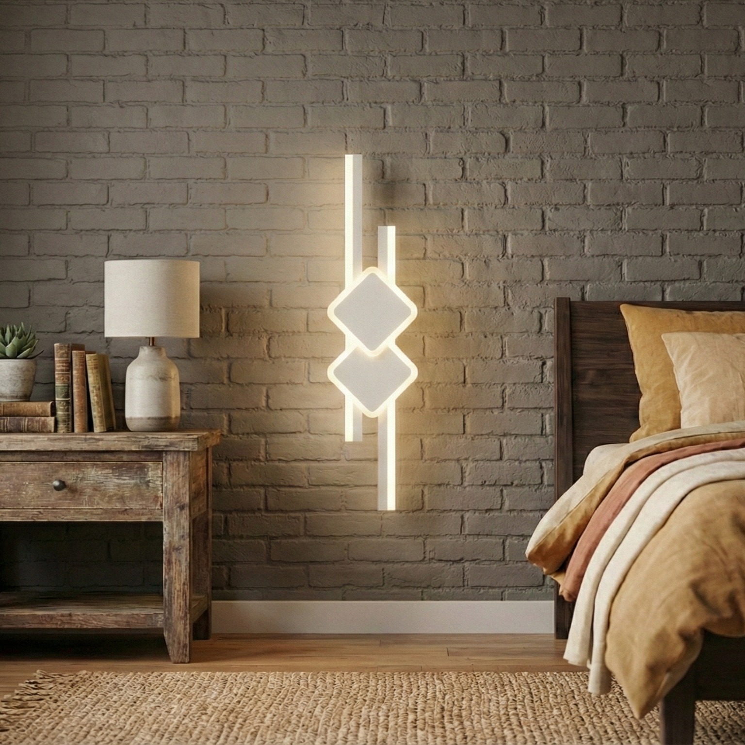 Aplica LED ARC BLOCK White Echivalent 200W