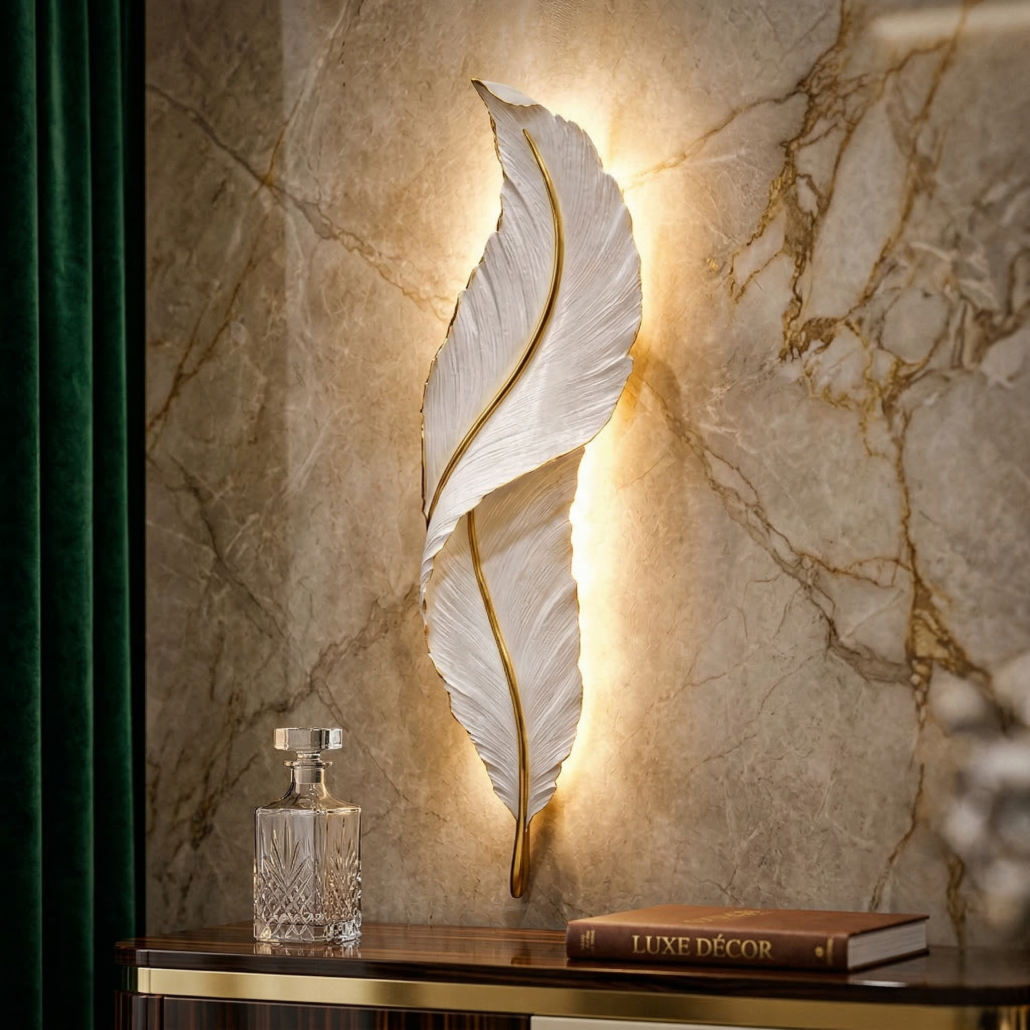 Aplica LED Luxury Mini Feather 18W 45CM