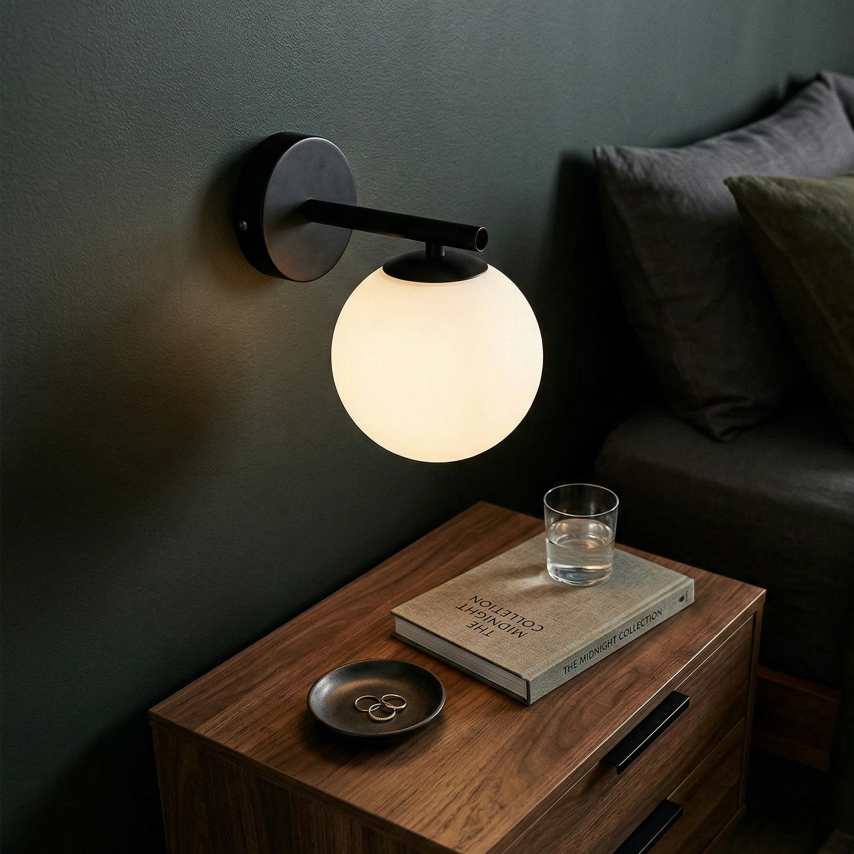 Aplica Abajur Mat Black CALYPSA 1xG9