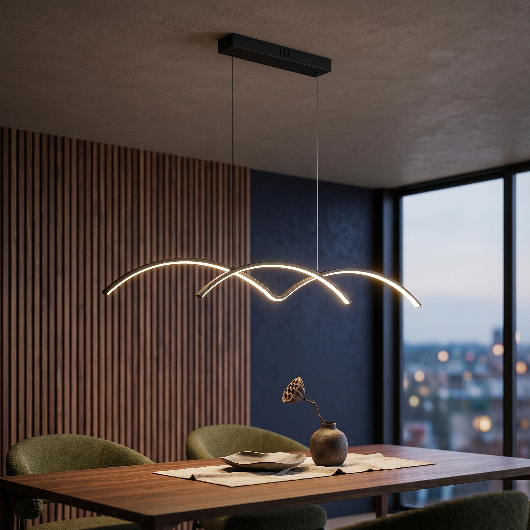 Lustra LED Suspendata Black SIRO Echivalent 300W