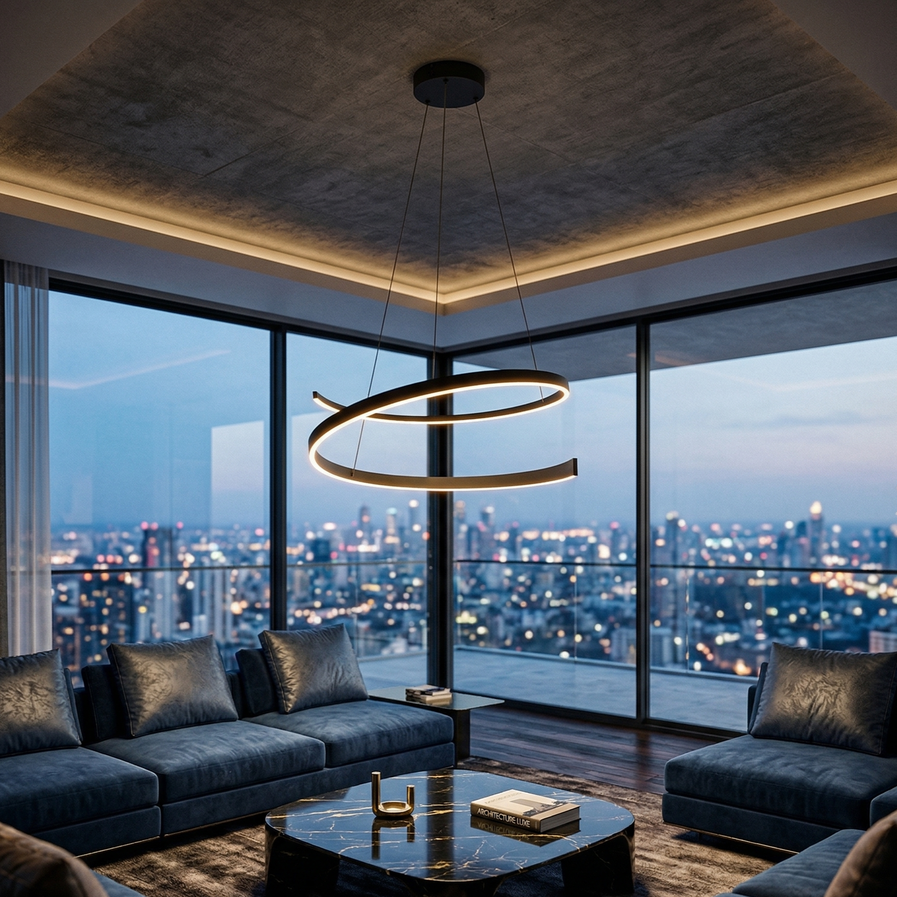 Lustra LED Suspendata PREMIUM CINQUE CINARDI Echivalent 600W