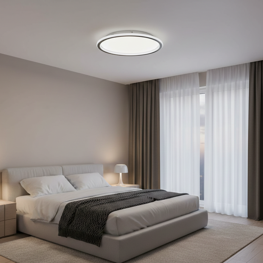Plafoniera LED LUVIA 35W 40cm Dimabila Telecomanda Echivalent 200W