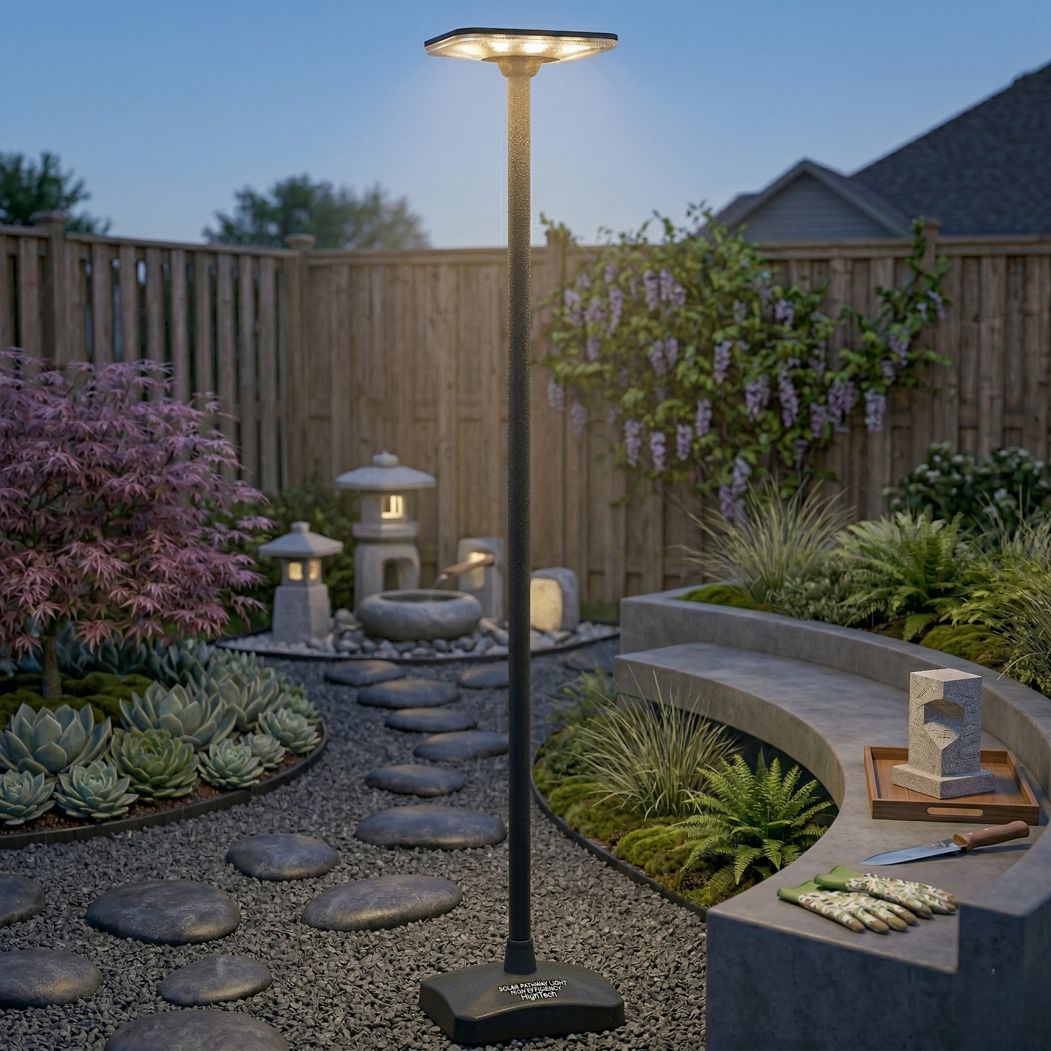 Stalp Modular Solar LED 2.5 Metri 200W, 2500lm, CCT, IP54, Dimabil cu Telecomanda