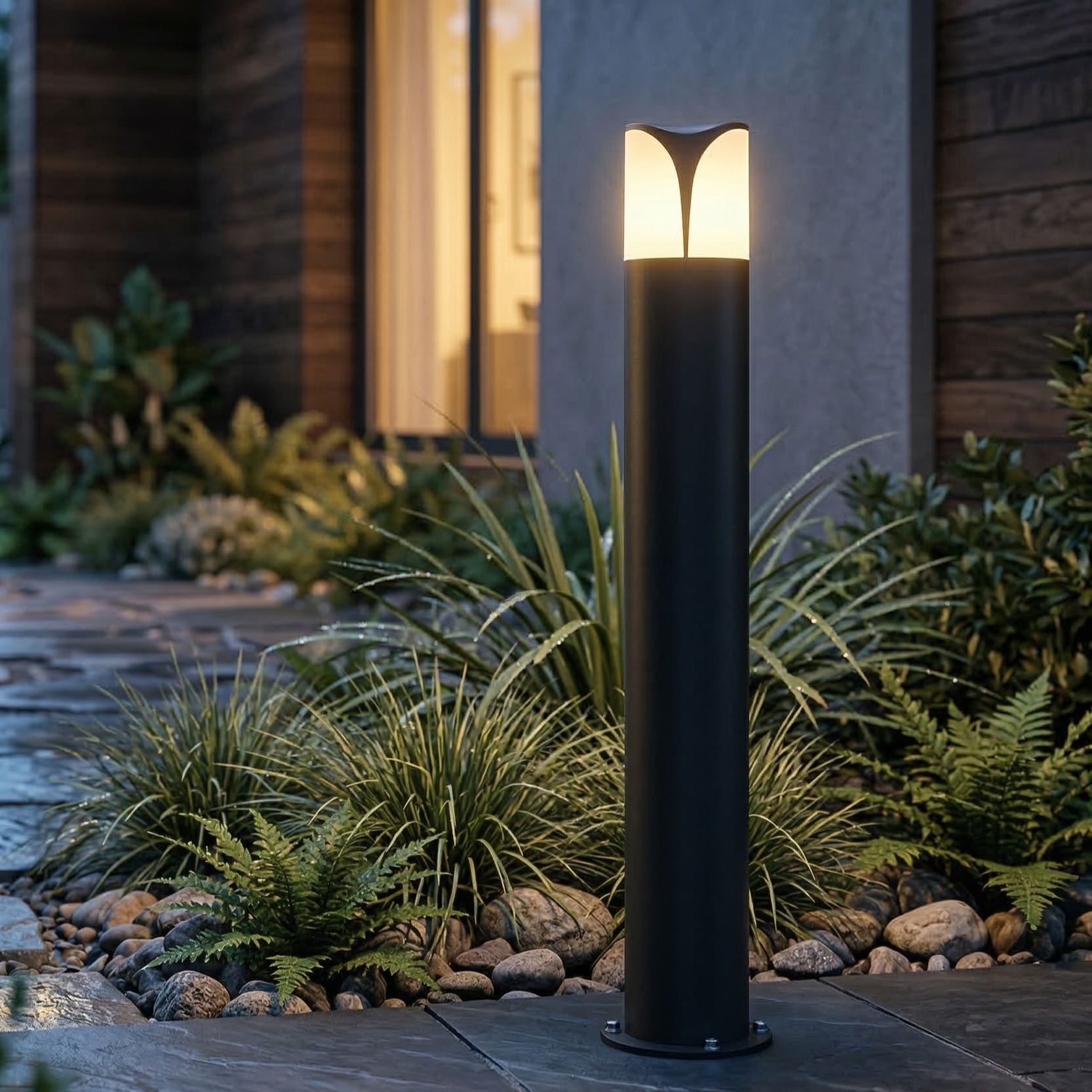 Stalp de iluminat exterior LIORA 1xE27 80CM
