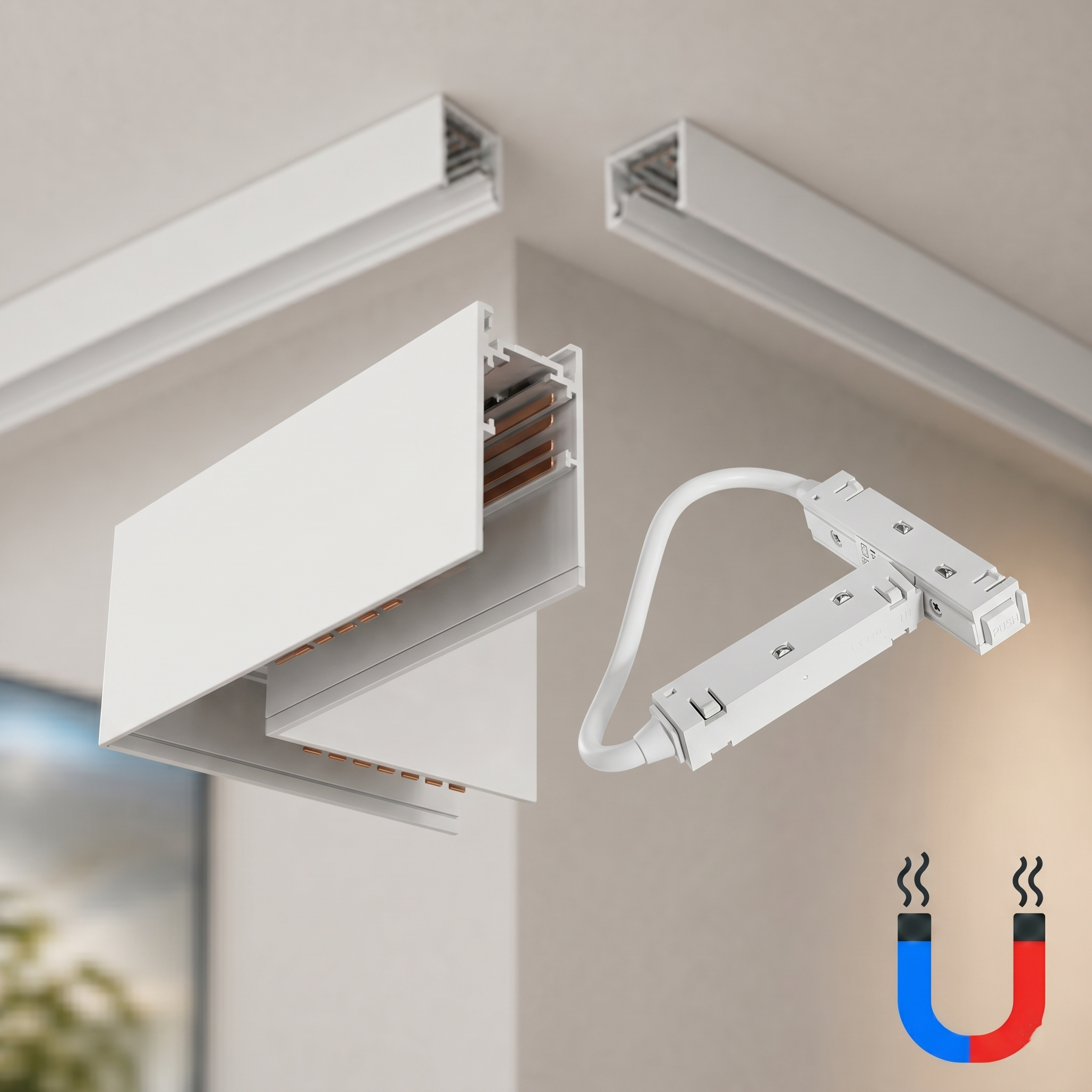 Conector Colt Sina Aplicata Magnetica Alba