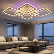 Lustra LED 4+2 Diamond GRIDLINE RGB Alba Echivalent 1200W Telecomanda