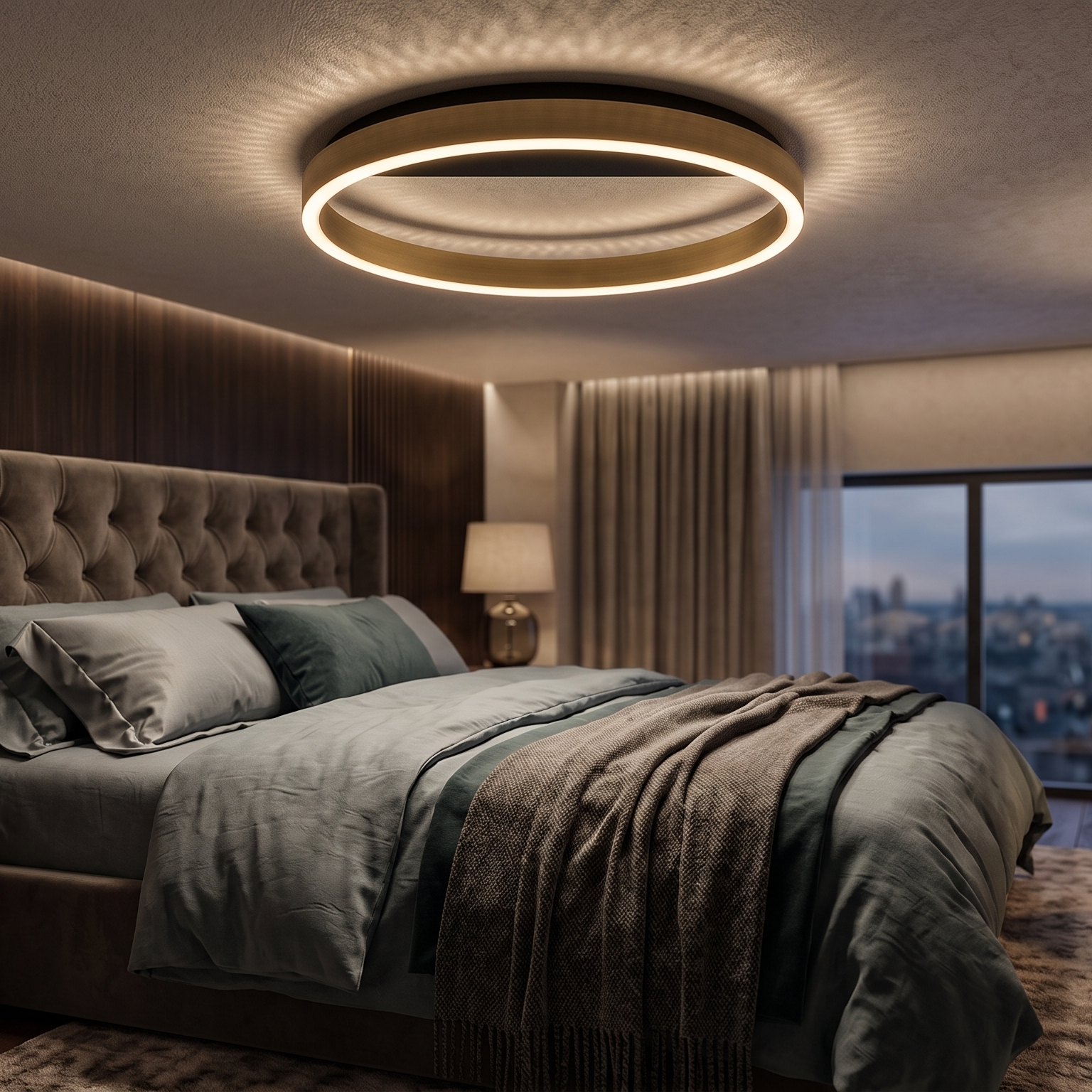 Lustra LED Gold ORIBEL Echivalent 200W