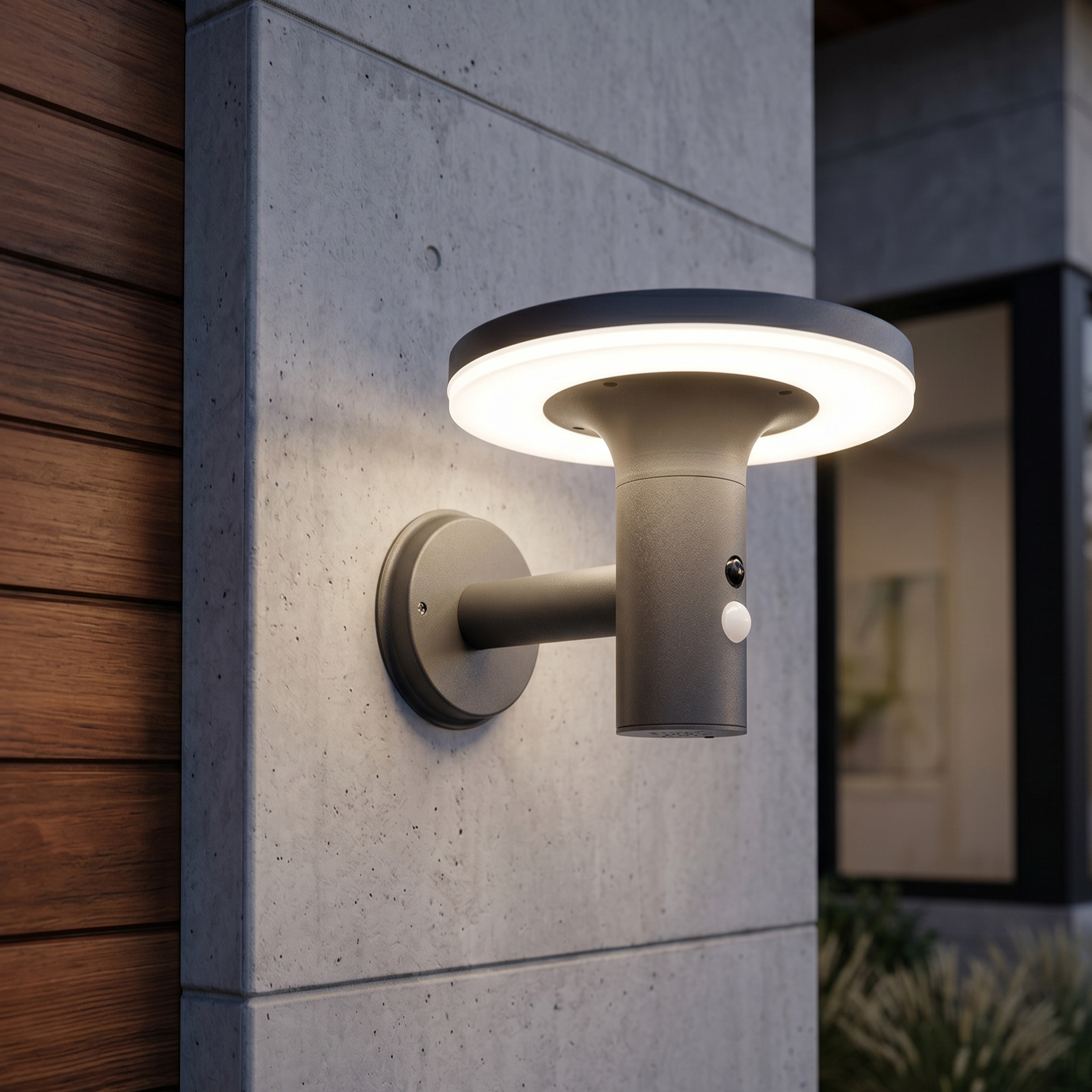 Aplica LED Exterior Premium ORLUX 10W cu Senzor, Solara