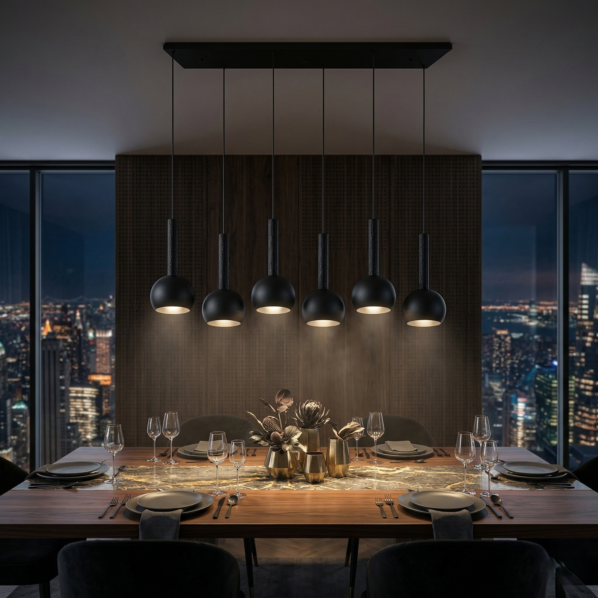 Lustra Suspendata PREMIUM CINQUE CILIANA 6xE27