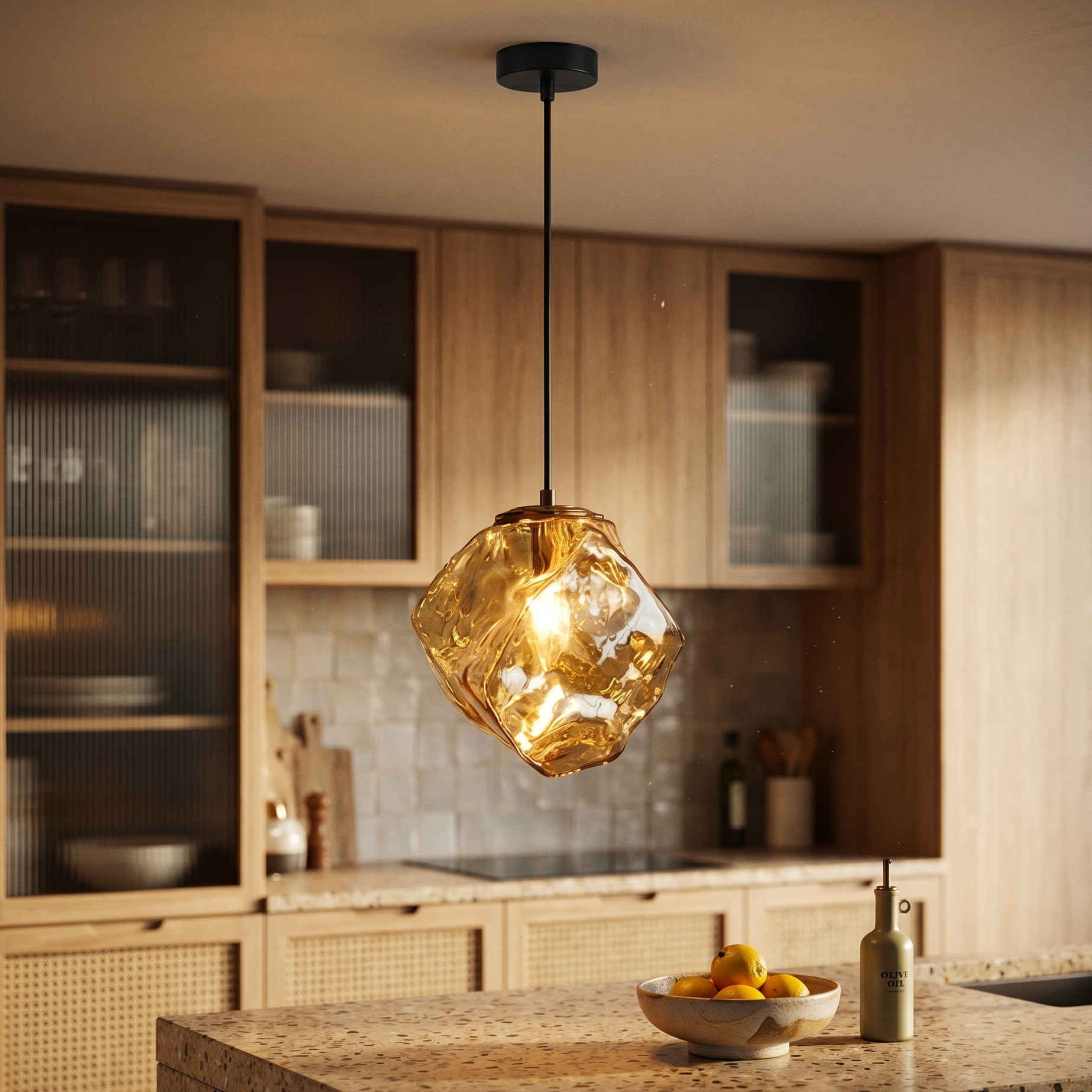 Pendul Luxury Golden ZELERIS 1xE27