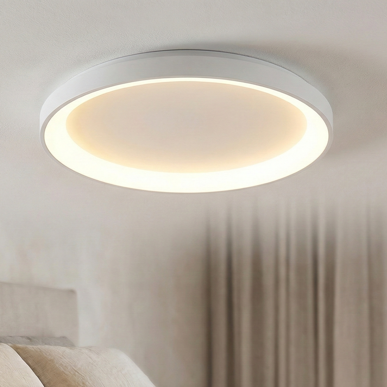 Plafoniera LED BELLA White, 3 Lumini din buton Echivalent 400W