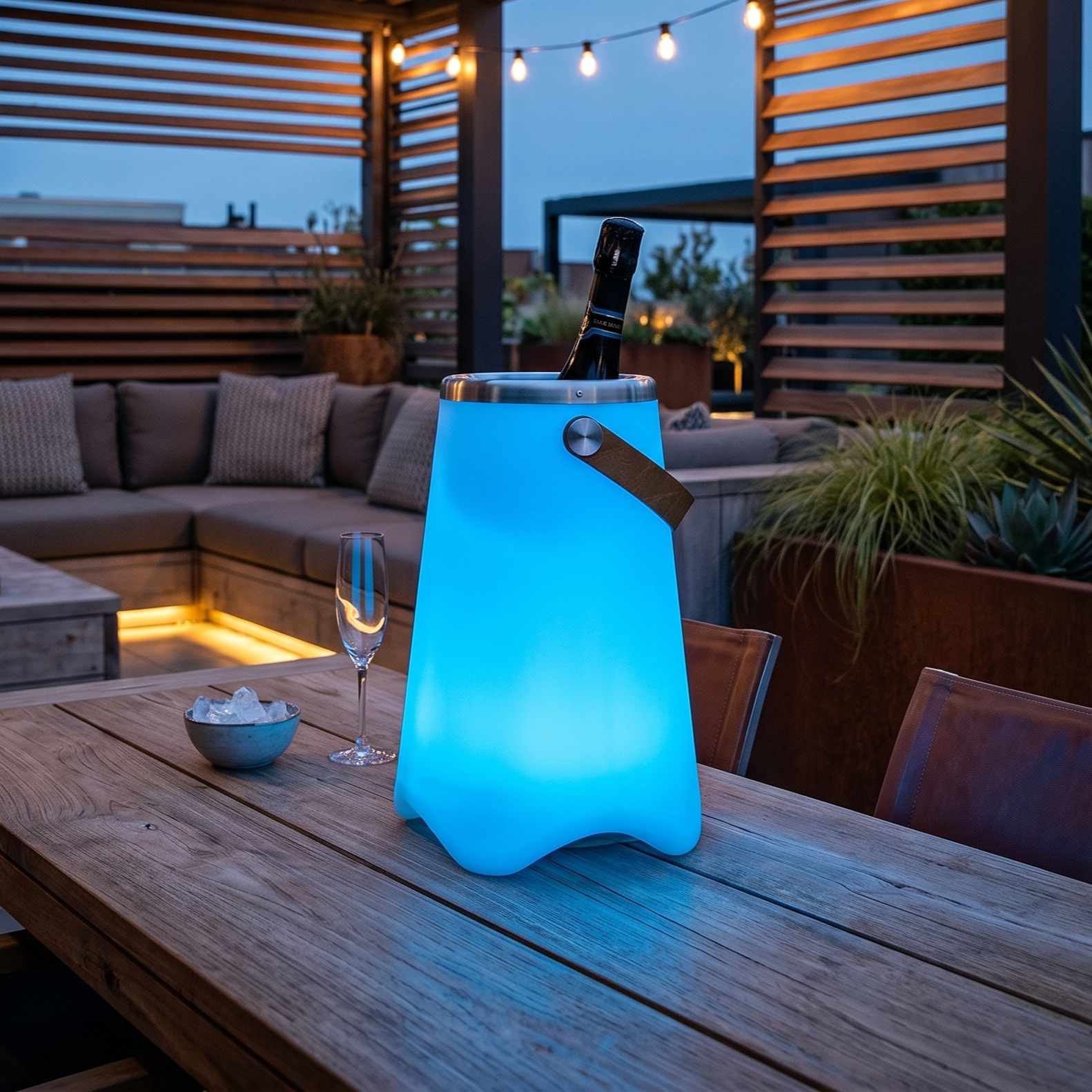 Lampa LED RGB cu Frapiera, Boxa Bluetooth si Telecomanda