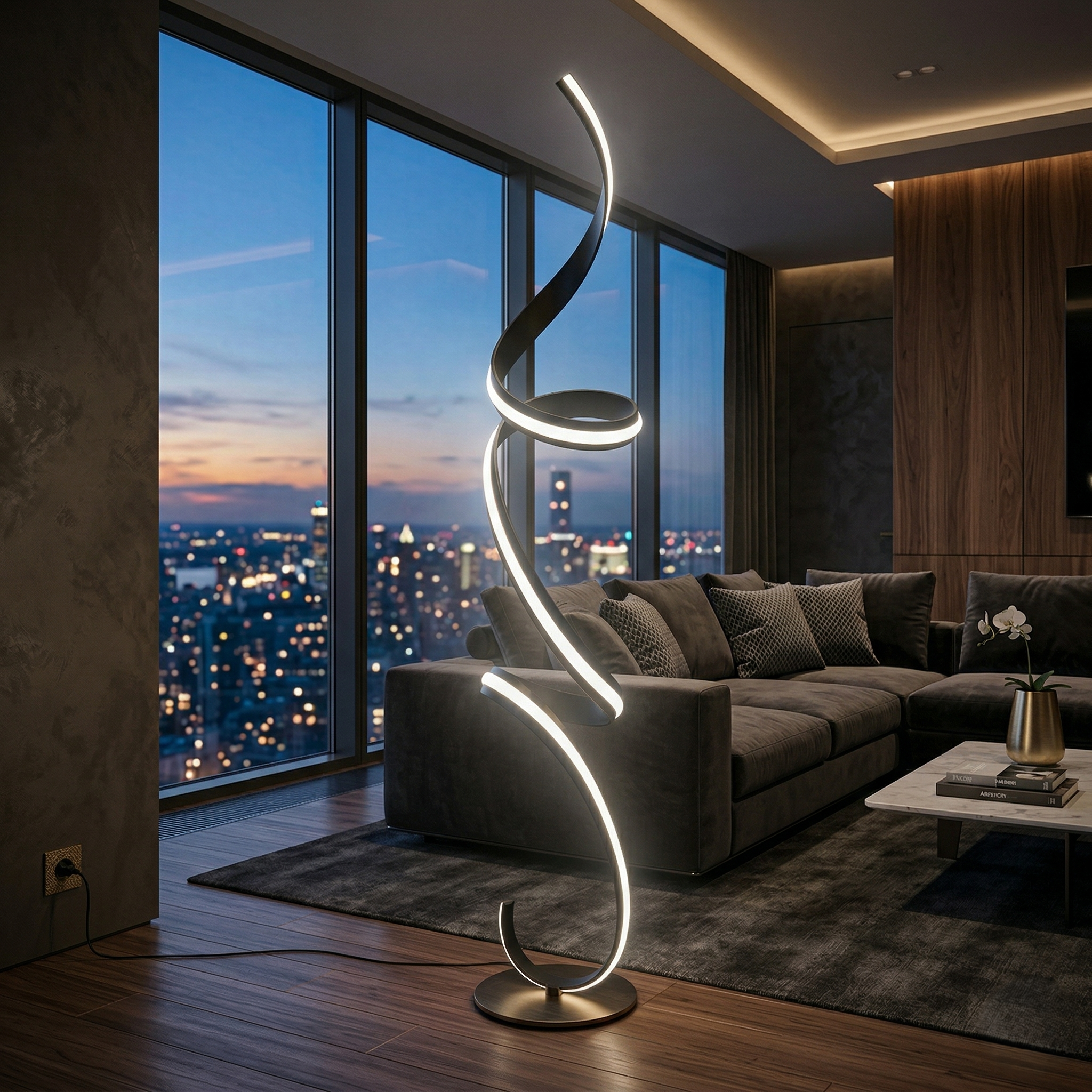 Lampadar Cisenna Black 180CM CINQUE Premium
