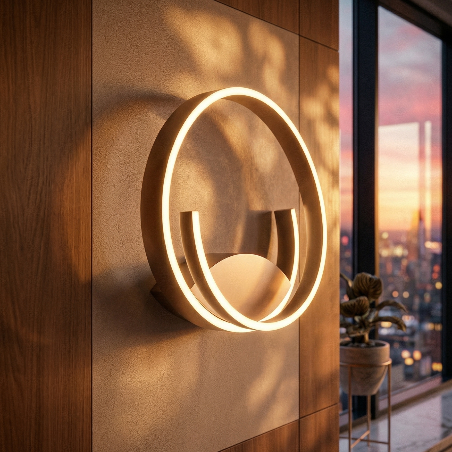 Aplica LED Cinardi Silver 35CM CINQUE Premium