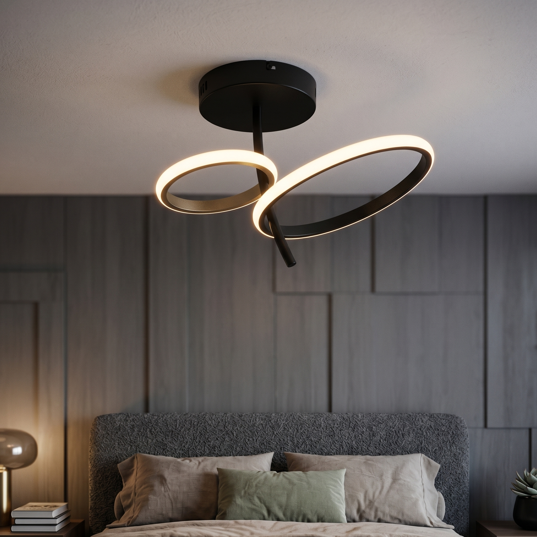 Lustra LED Black ALUX Echivalent 200W