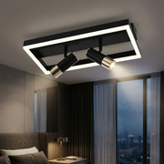 Lustra LED cu Spoturi 62W Black Square ORVELLA Echivalent 400W