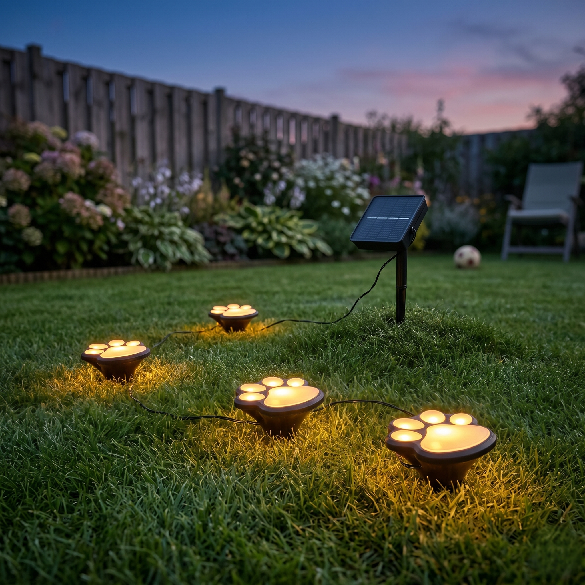 Set 4 Labute LED Exterior cu Incarcare Solara, 5 Ani Garantie
