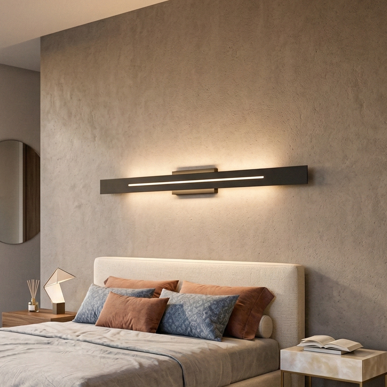 Aplica LED VELARIS 30W Neagra 100CM